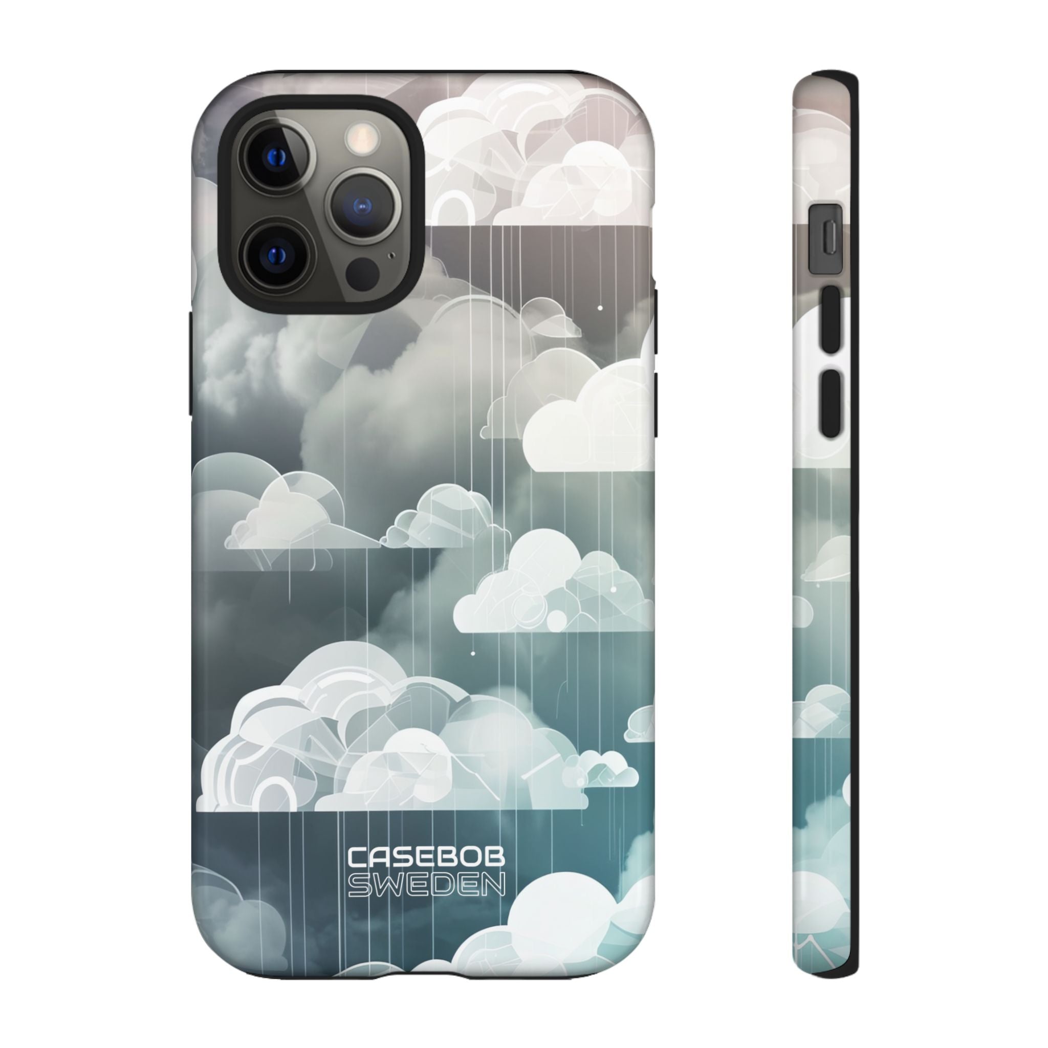 Silver Dream Clouds iPhone 12 - Tough
