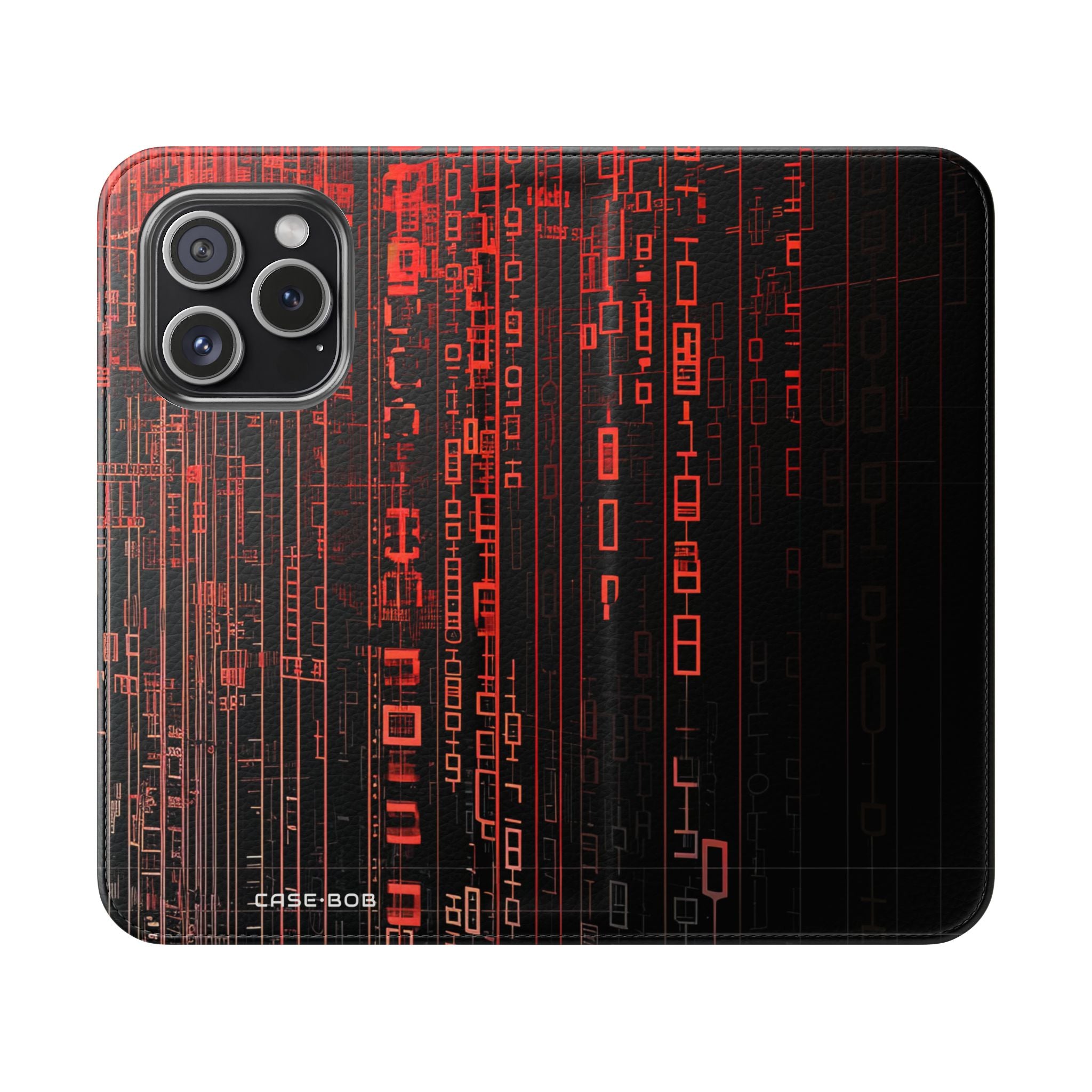 Crimson Columns - iPhone 15 Pro Case - Wallet