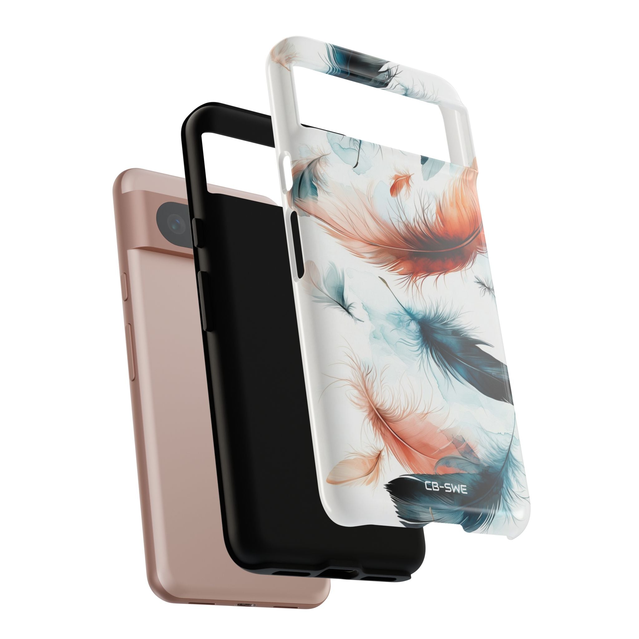 Feathers Drift Softly - Google Pixel Case