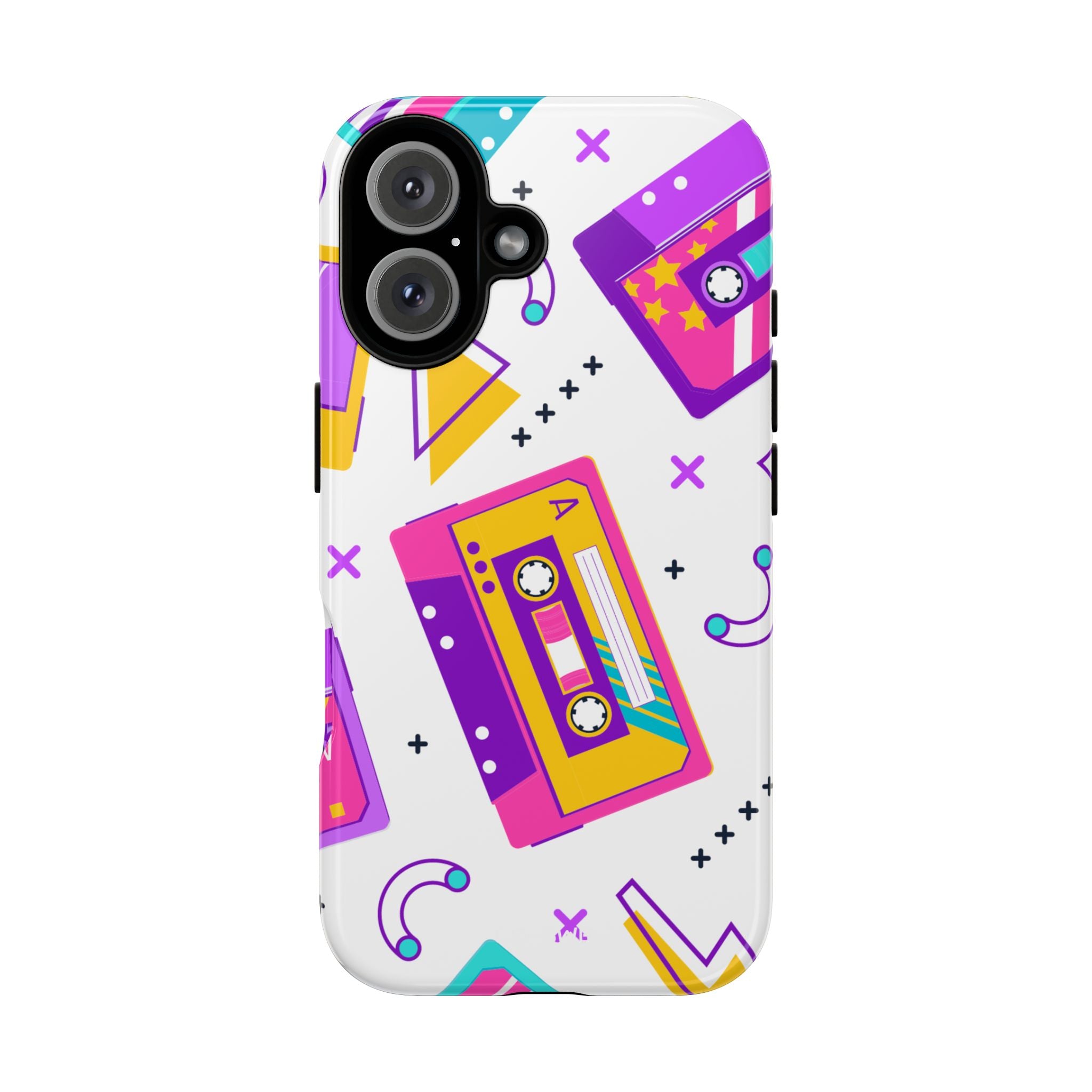 Retro Cassette Chaos - iPhone Case