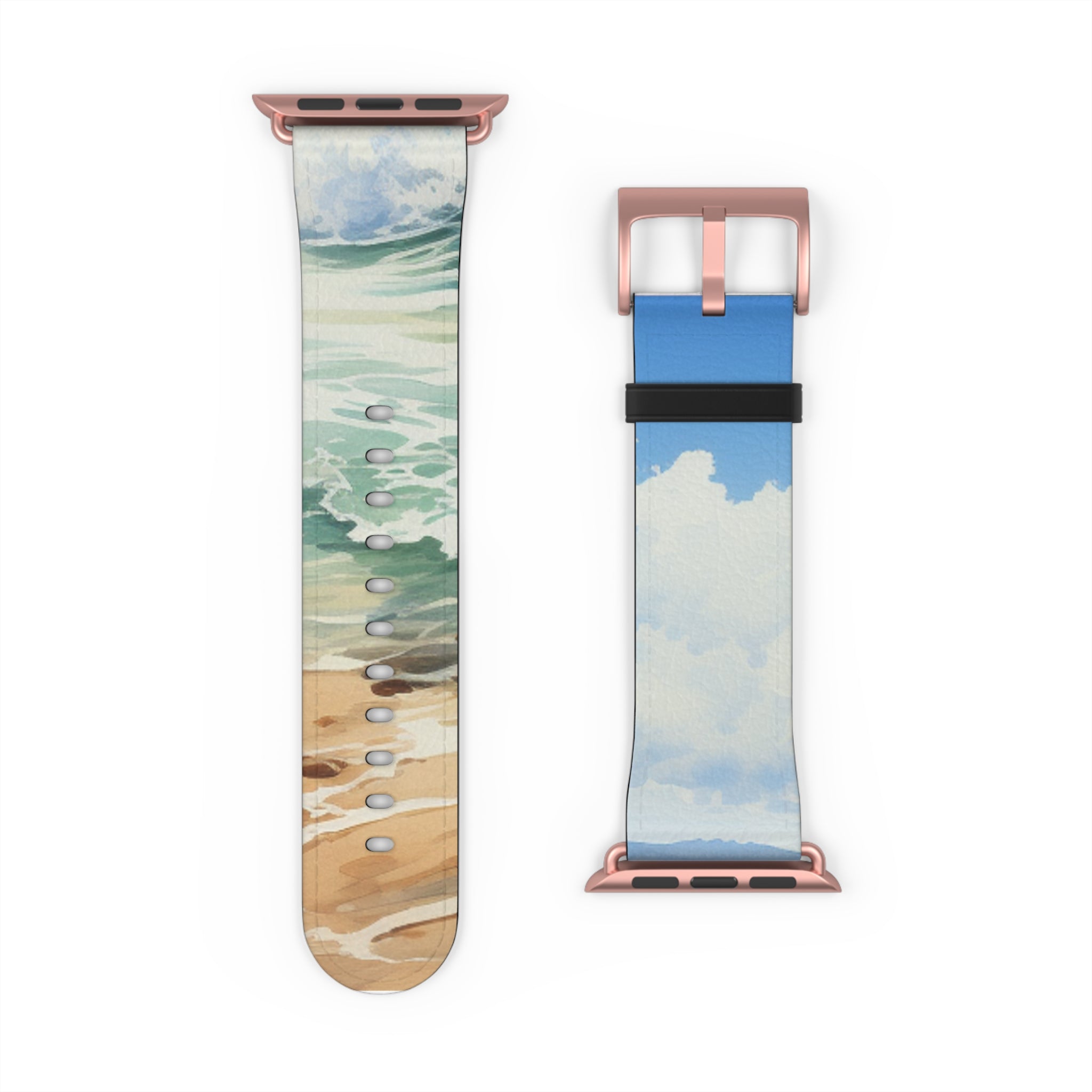 Foaming Blue Waves - Watch Band