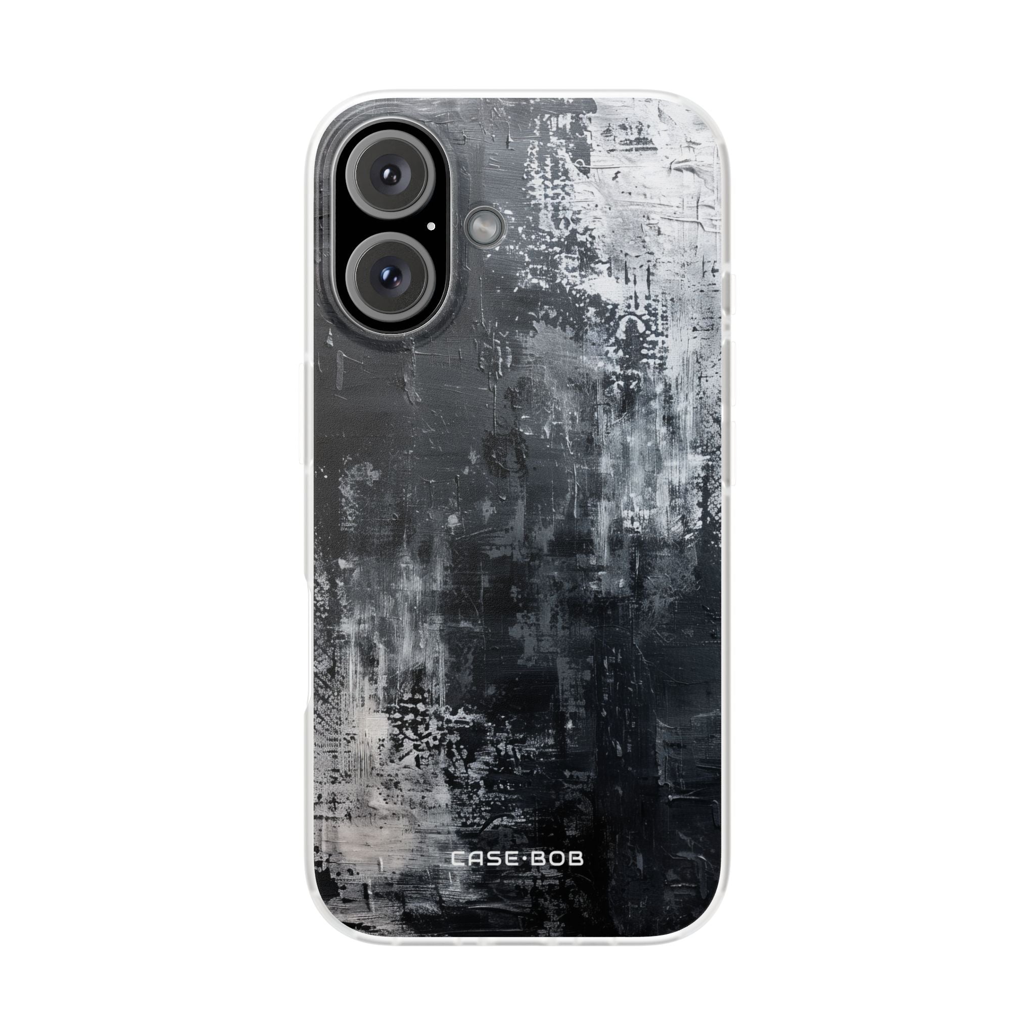 Textured Blackscape iPhone 16 Case - Soft