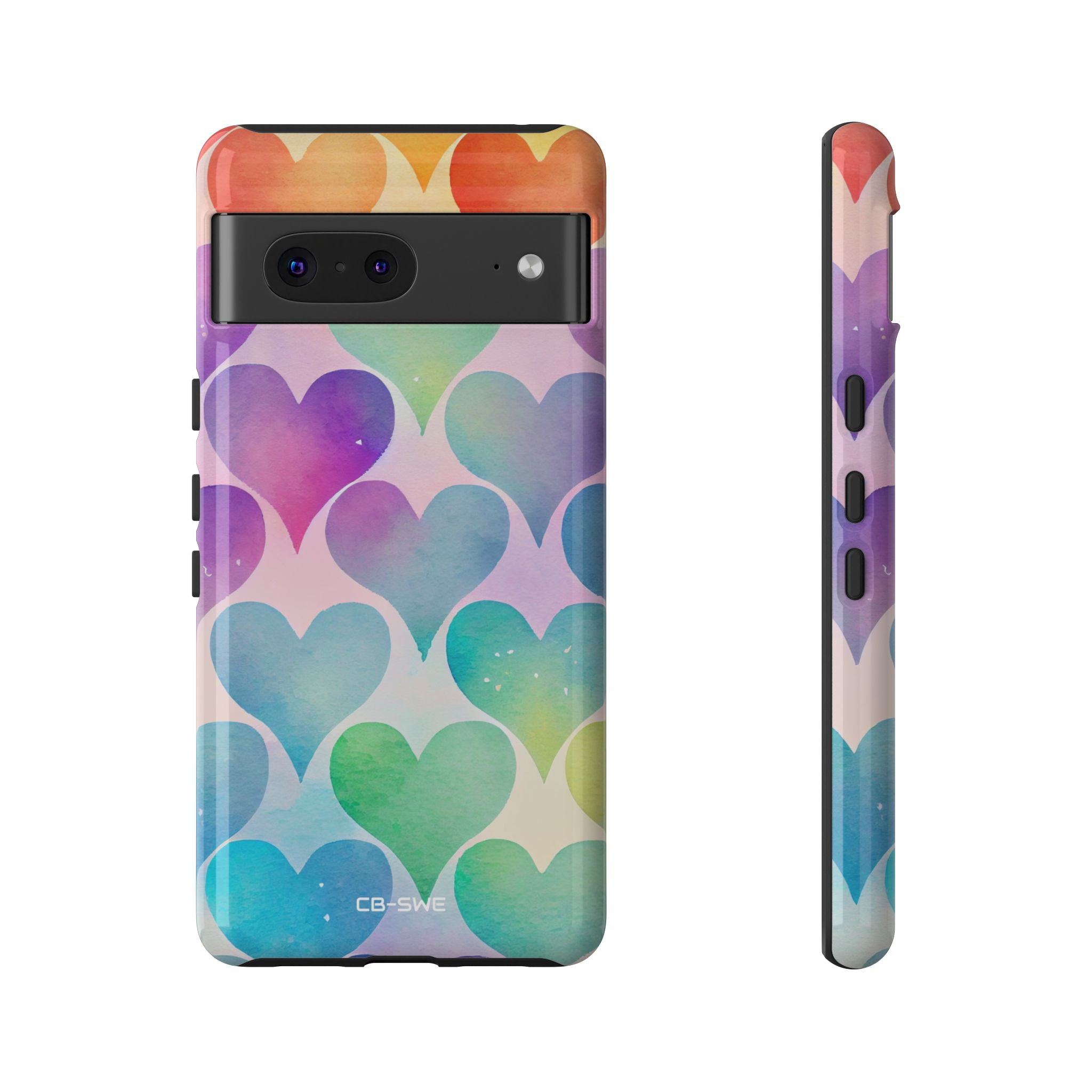 Watercolor Heart Symphony - Google Pixel Case