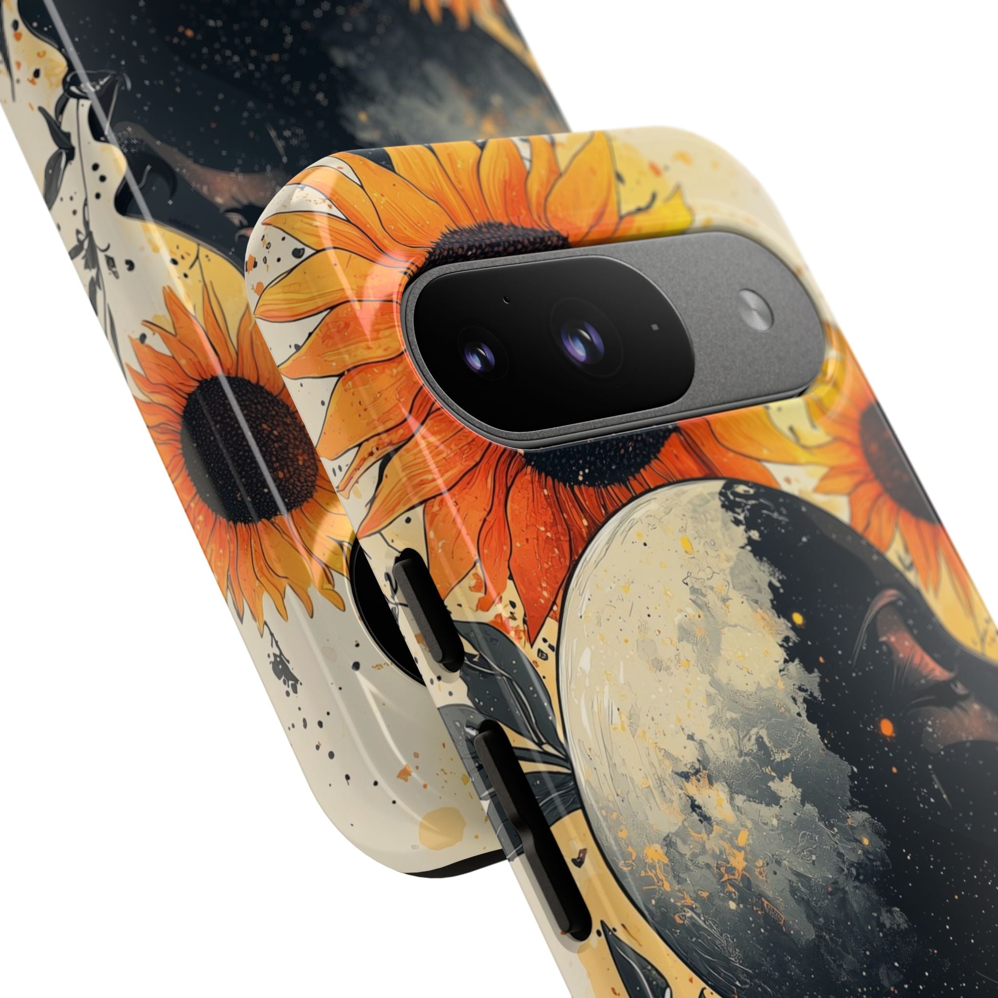 Sunflower Embraces Moon - Google Pixel Case