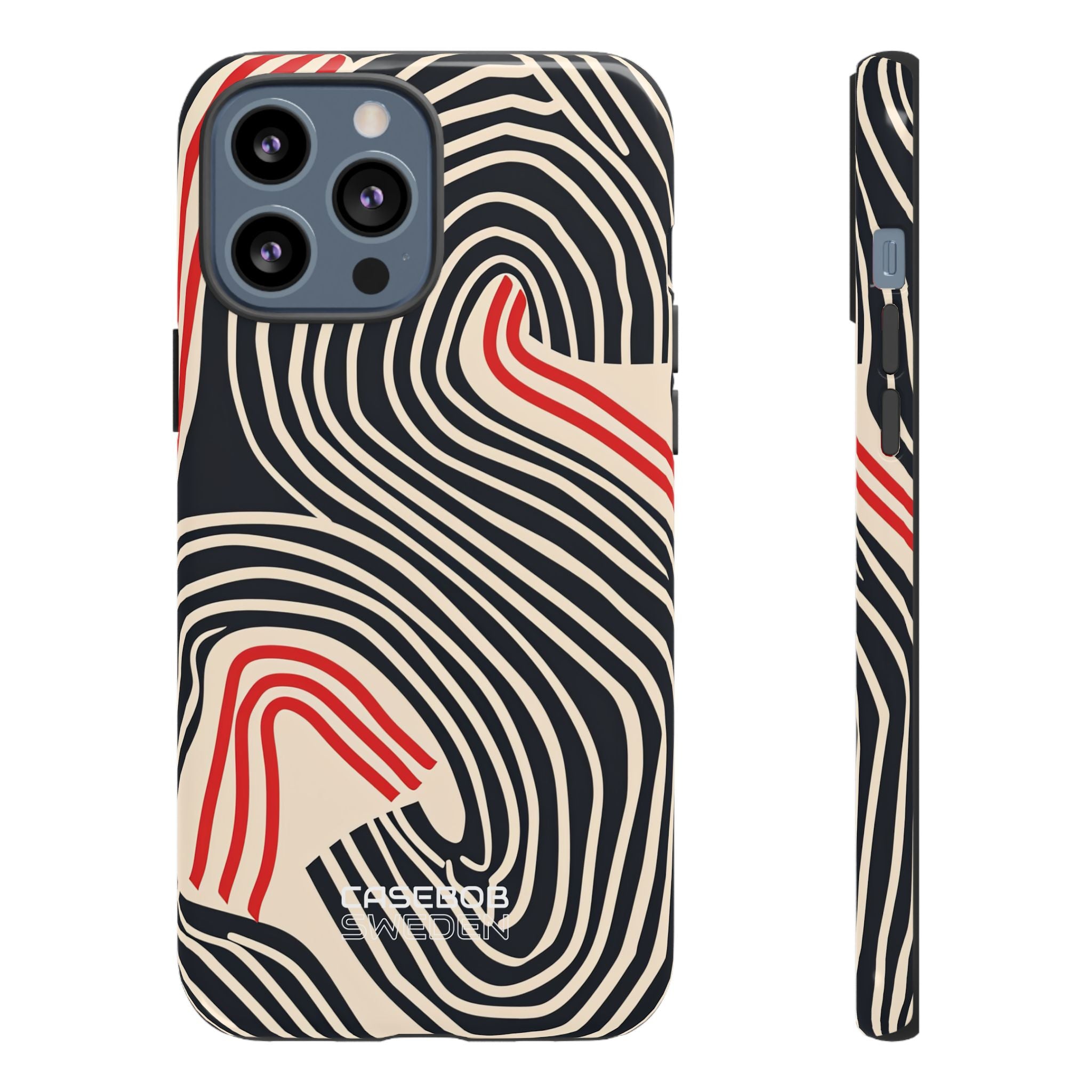 Wavy Red Flow iPhone 13 - Tough
