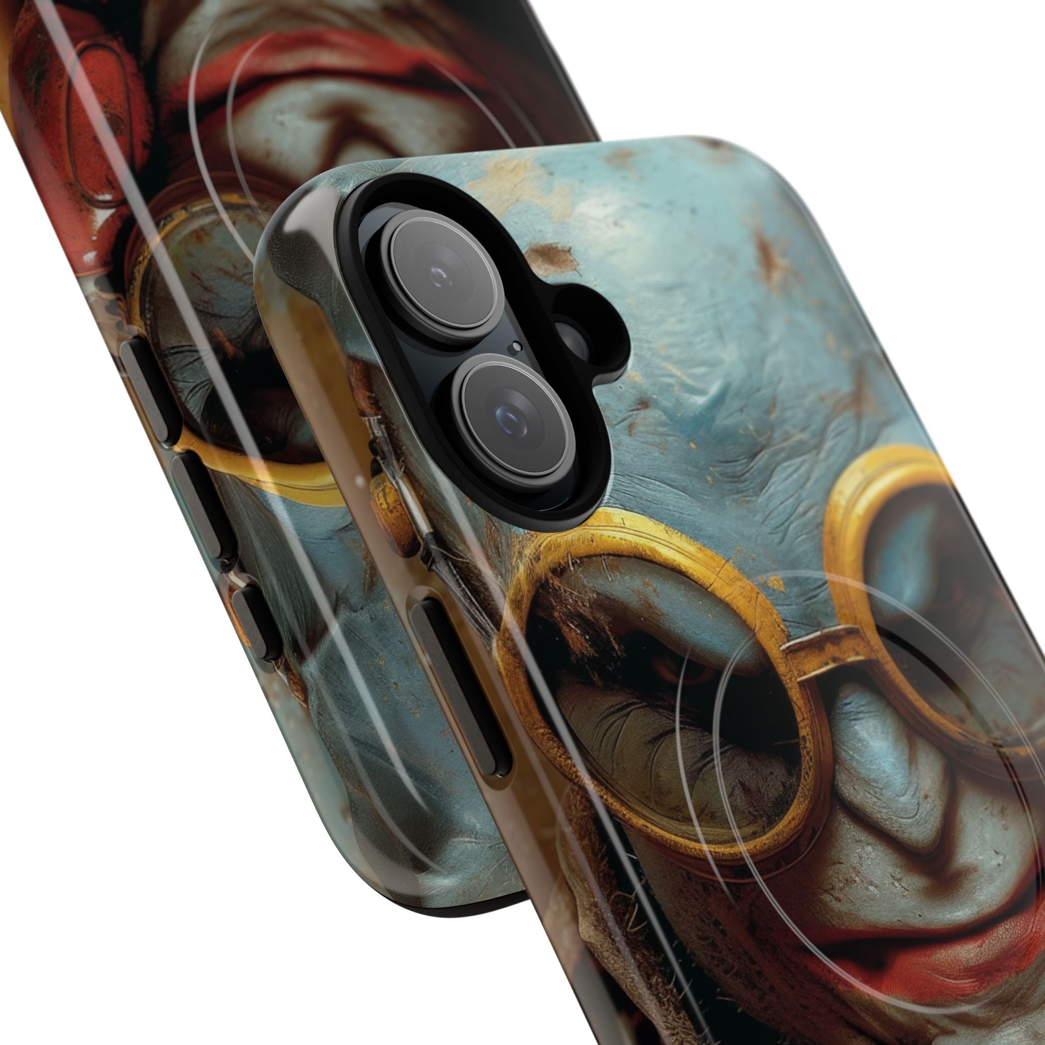 Steampunk Masked Adventurer iPhone 16 - Tough+