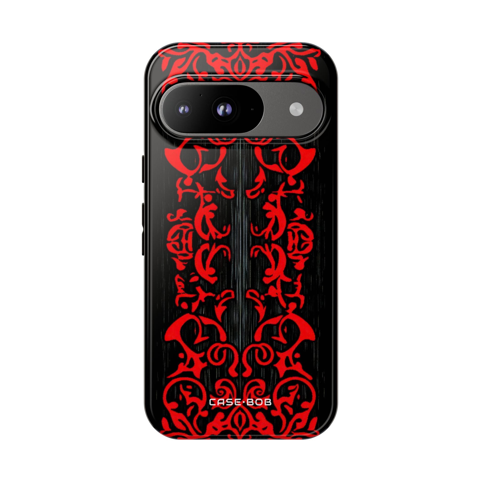 Crimson Spiral Google Pixel 9 Case - Tough