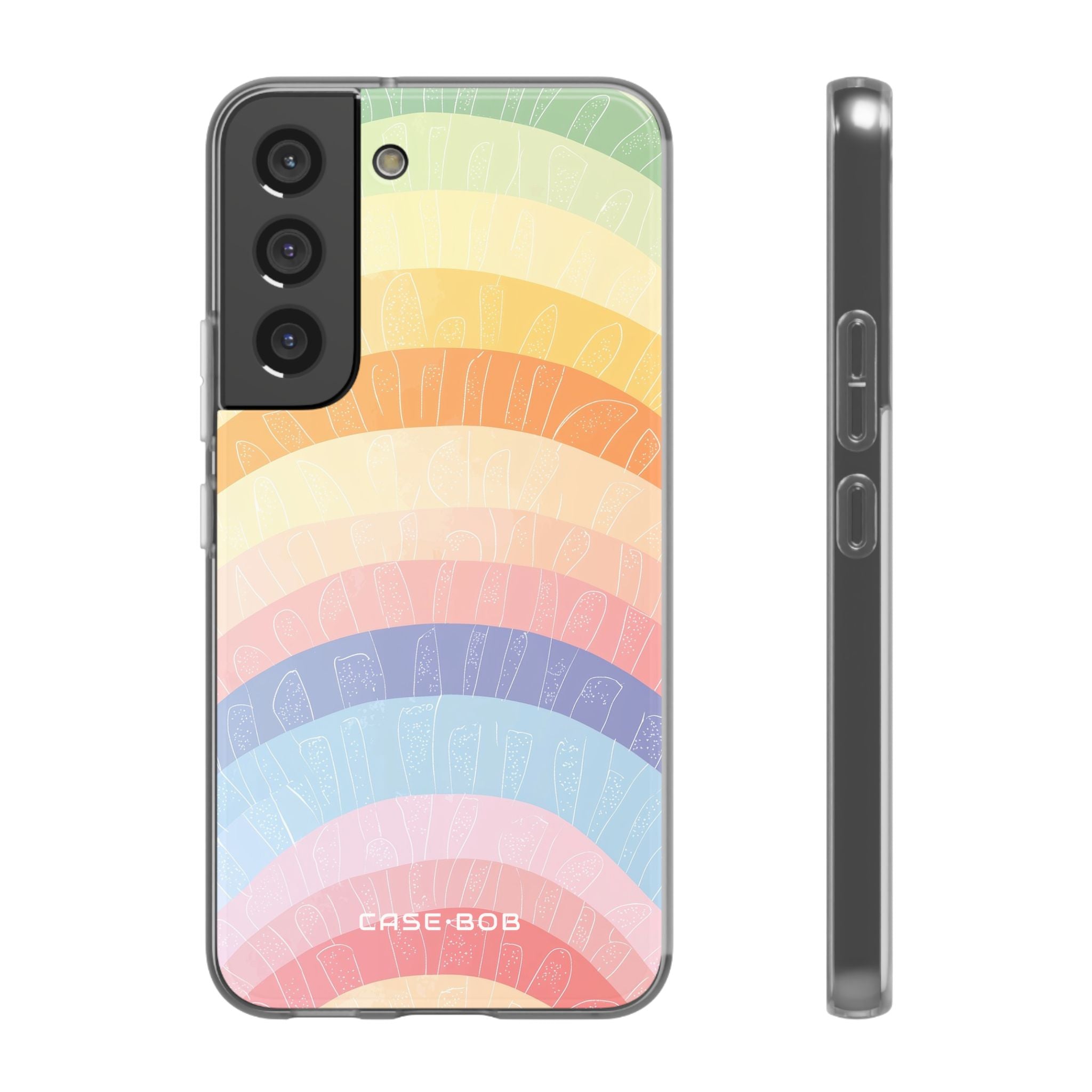 Pastel Rainbow Bands Samsung S22 - Soft