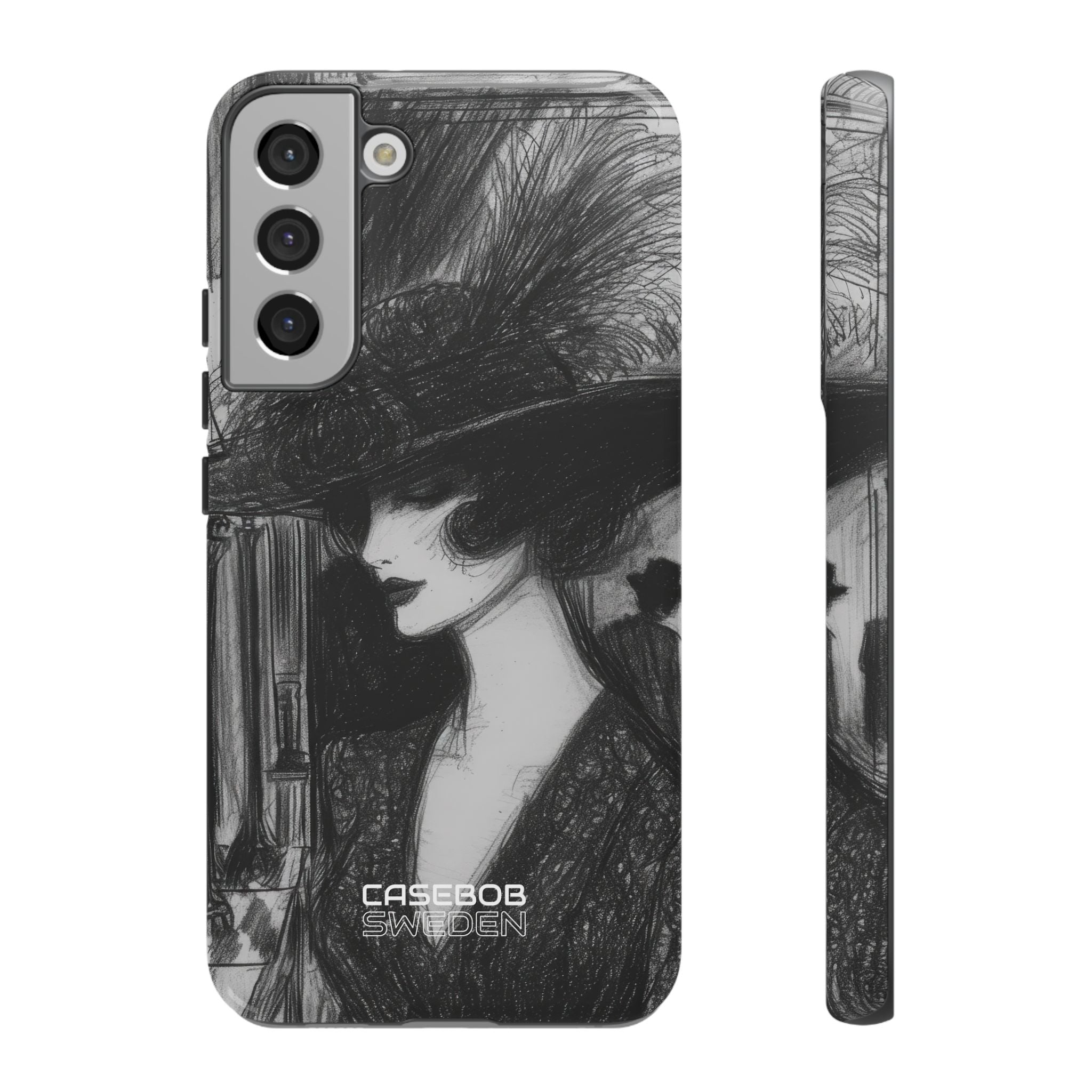 Vintage Feather Elegance Samsung S22 - Tough