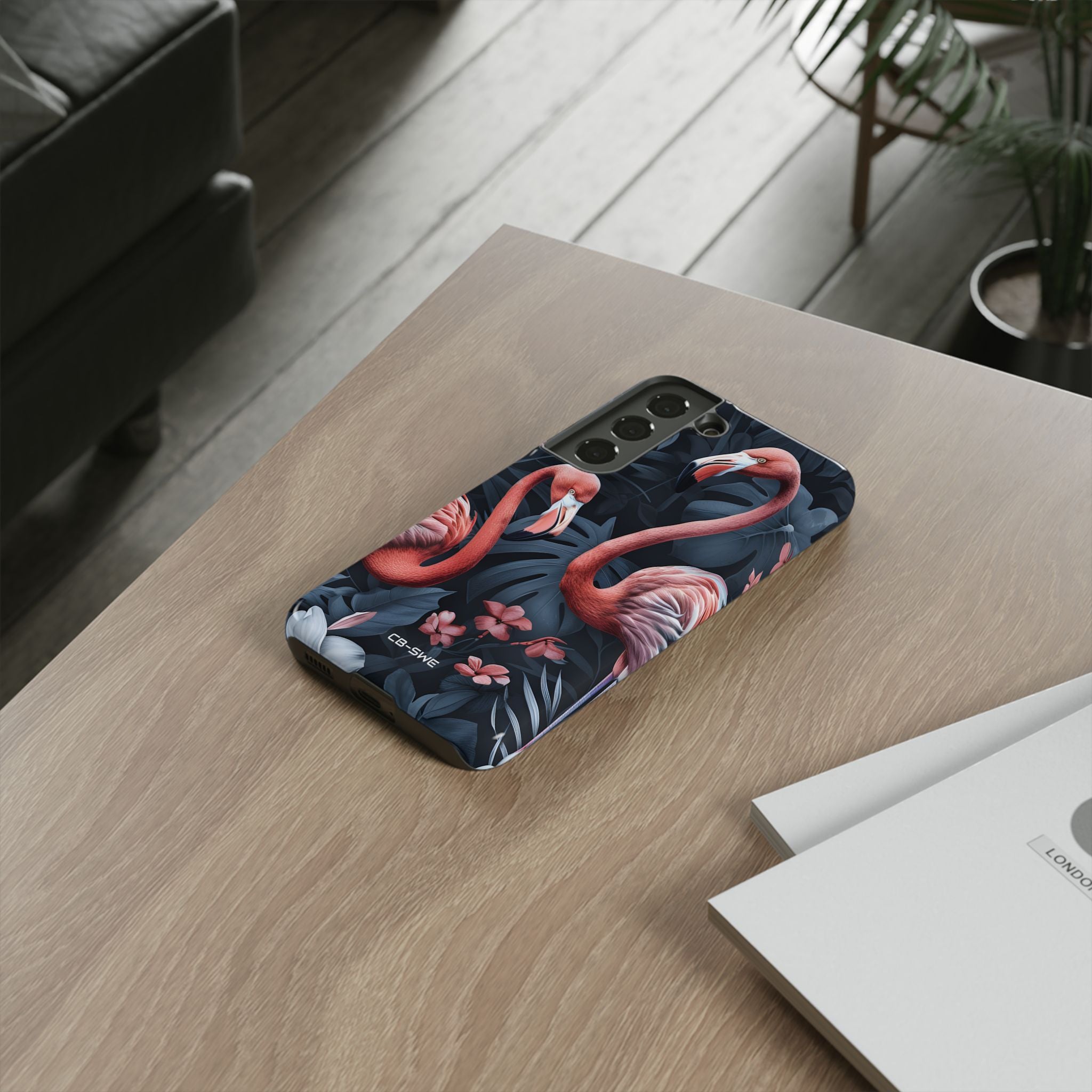 Flamingos Embrace Nature - Samsung Case