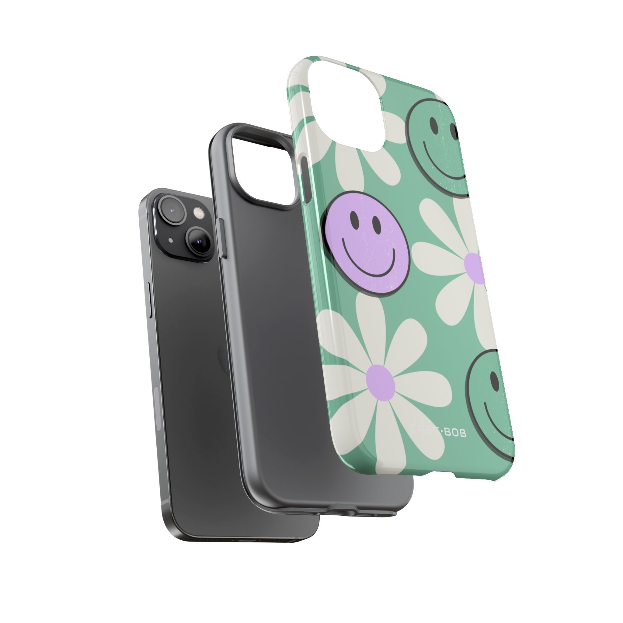Smiley Daisy Glow iPhone 14 Plus Case - Tough