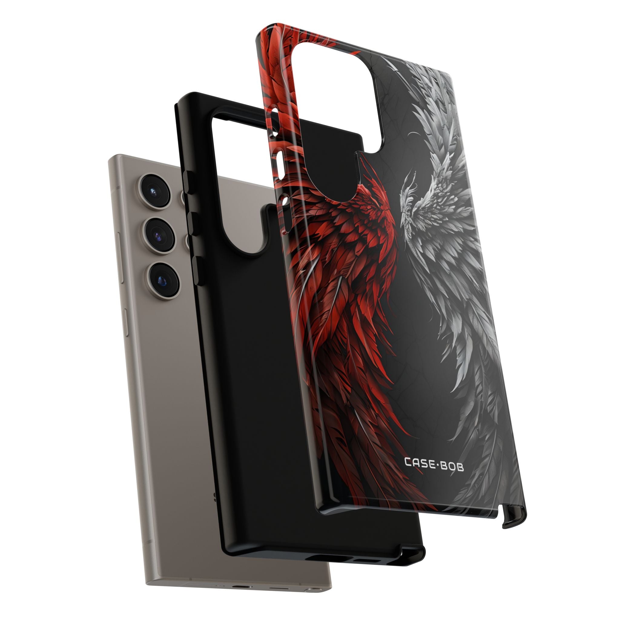 Crimson White Wings Samsung S24 Ultra Case - Tough