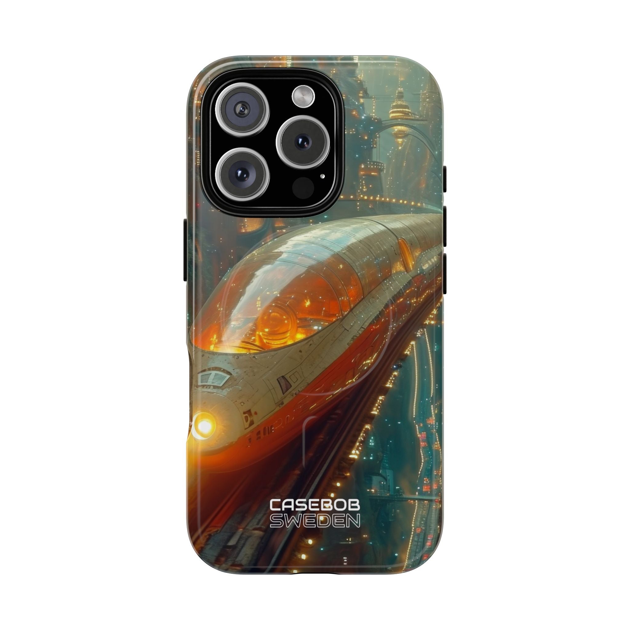Futuristic Train Odyssey iPhone 16 - Tough+