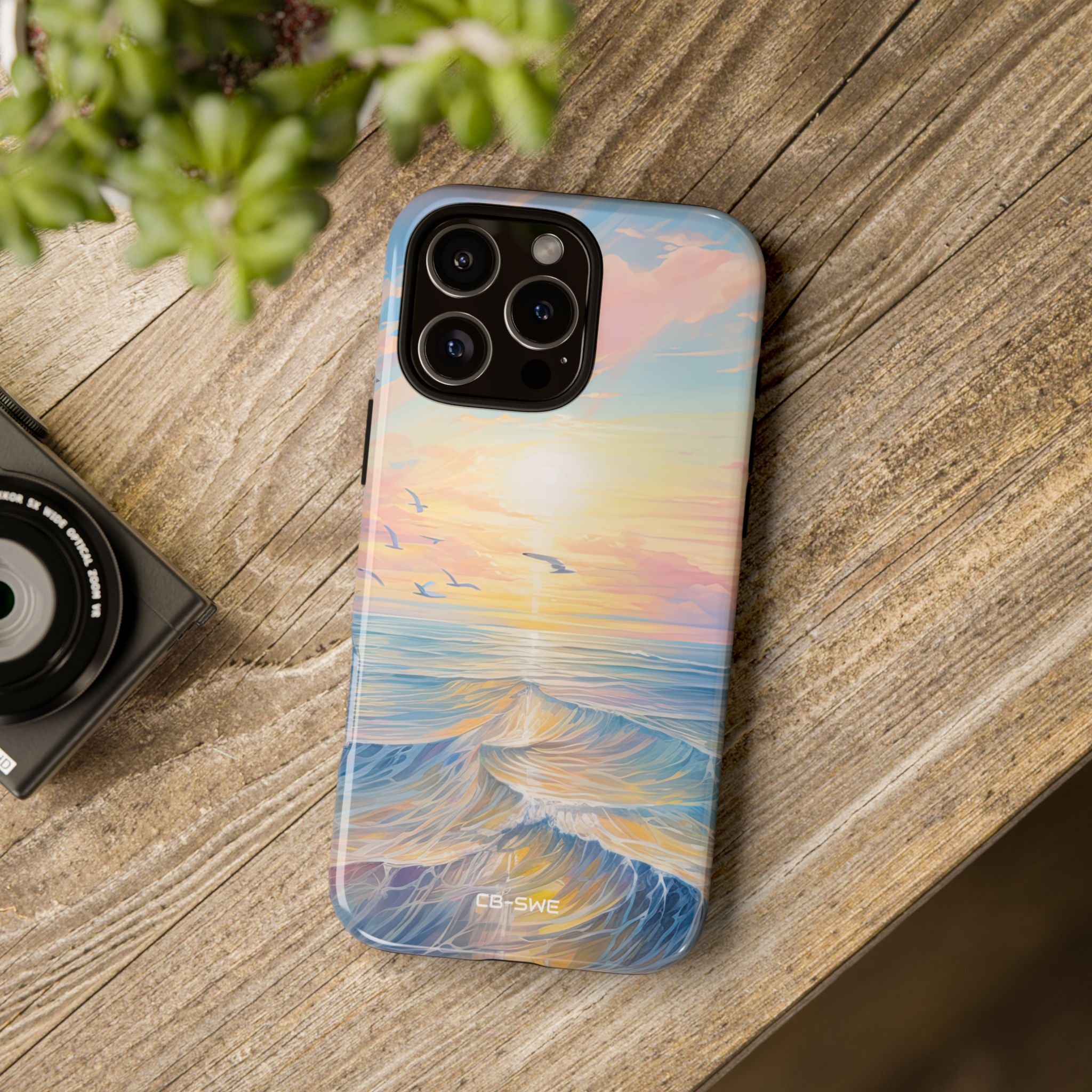 Gentle Waves Embrace - iPhone Case