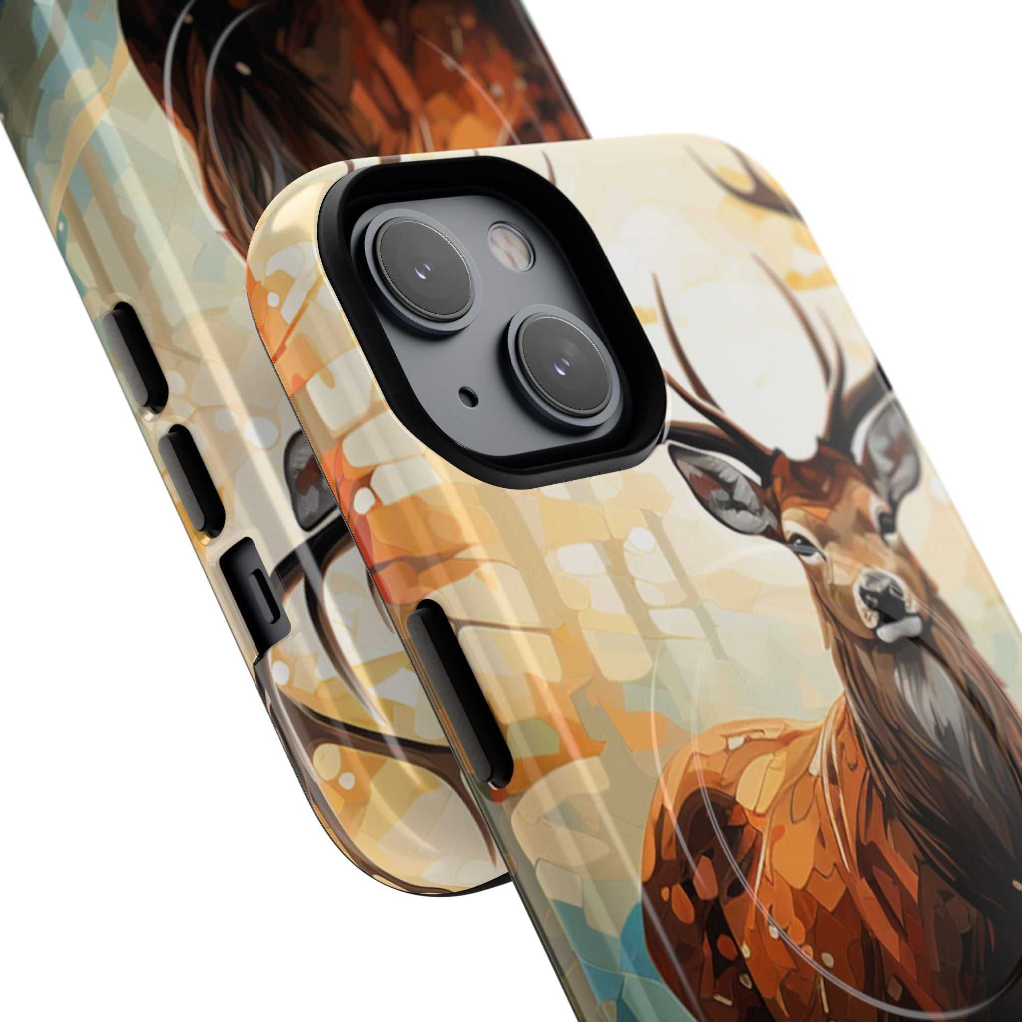Glowing Stag iPhone 14 Case - Tough+