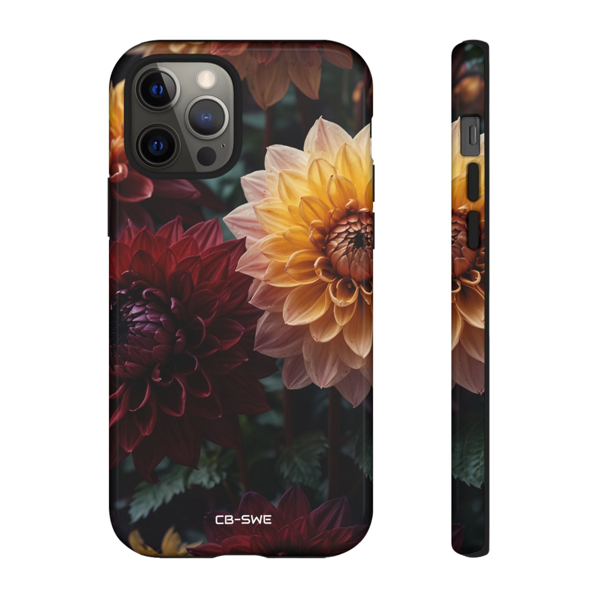 Dahlias Embrace Light - iPhone Case