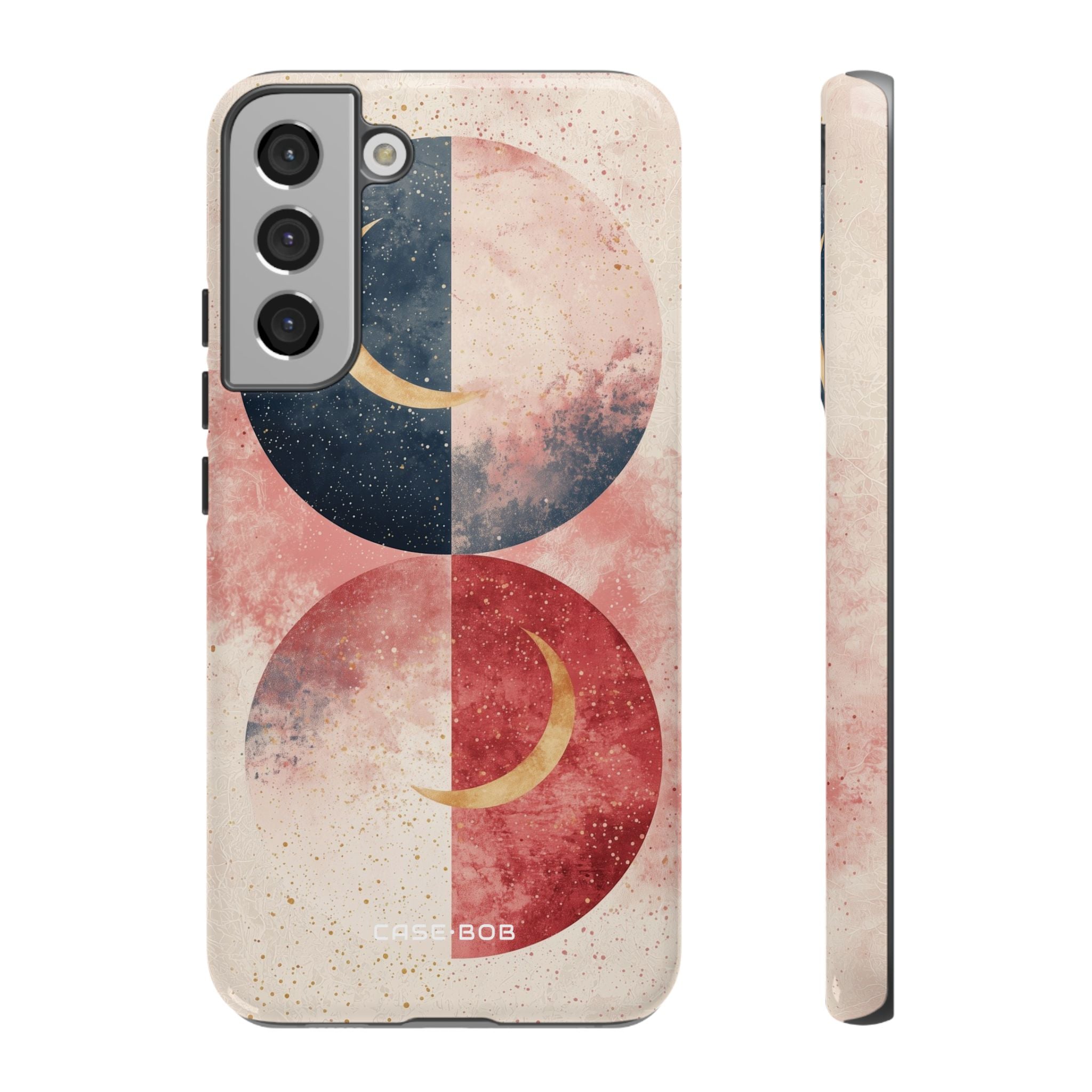 Golden Crescent Circles Samsung S22 Plus Case - Tough