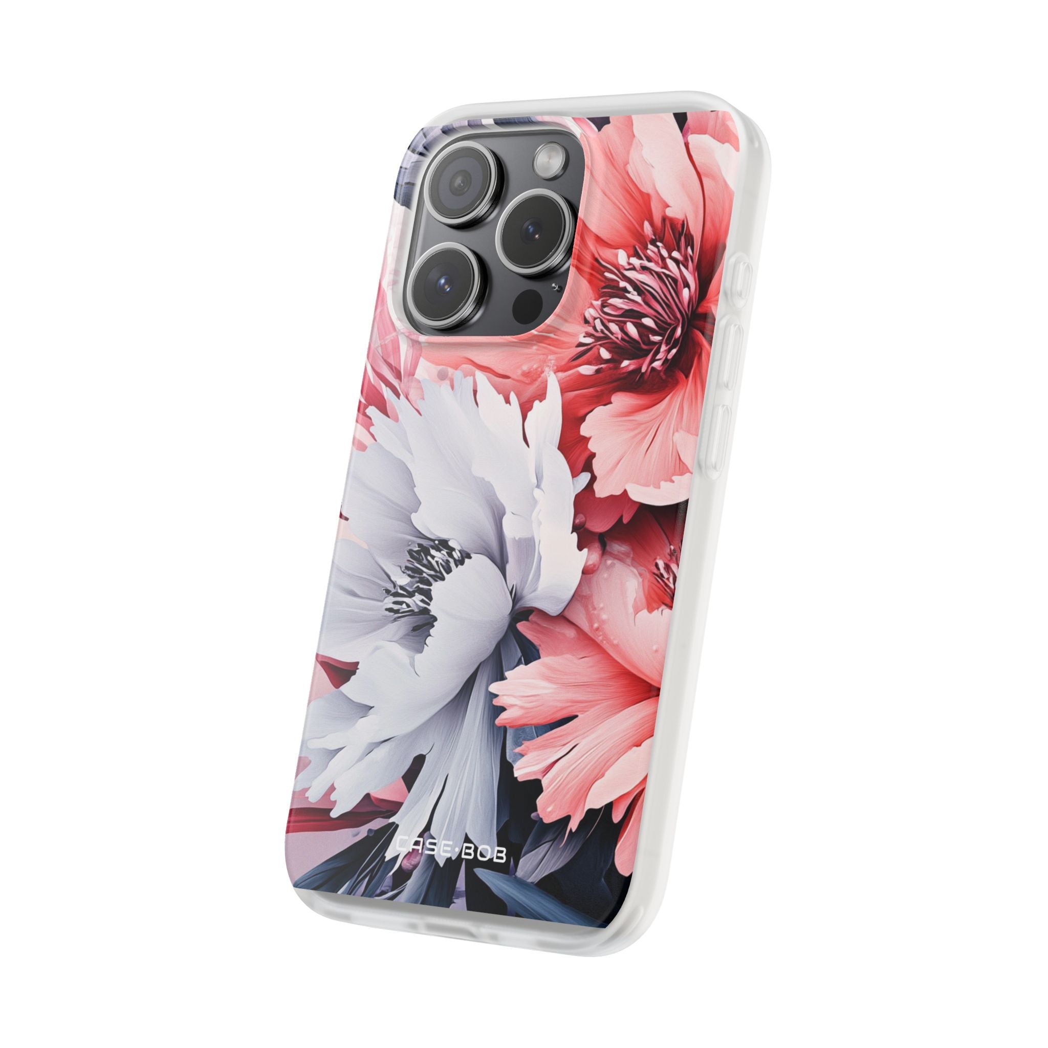 Coral Bloom iPhone 15 Pro Case - Soft