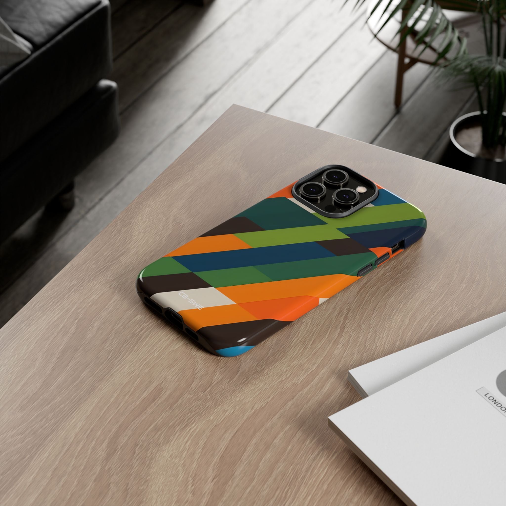 Geometric Color Intersection - iPhone Case