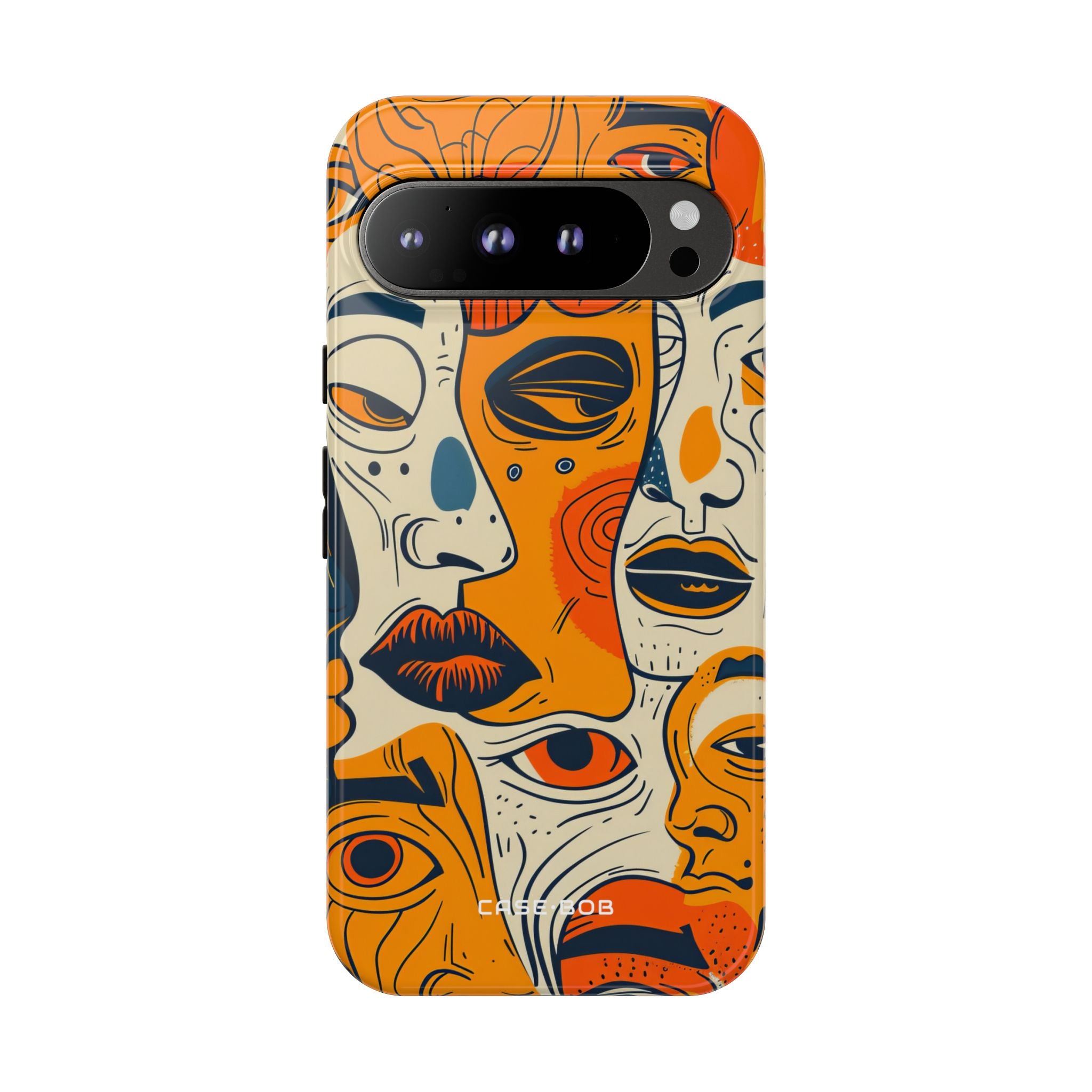 Tangled Faces Sunset Google Pixel 9 Pro XL Case - Tough