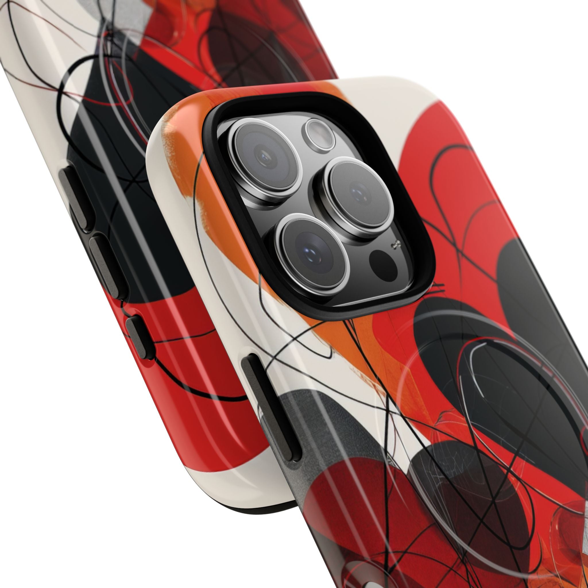 Crimson Motion Flow iPhone 16 - Tough+