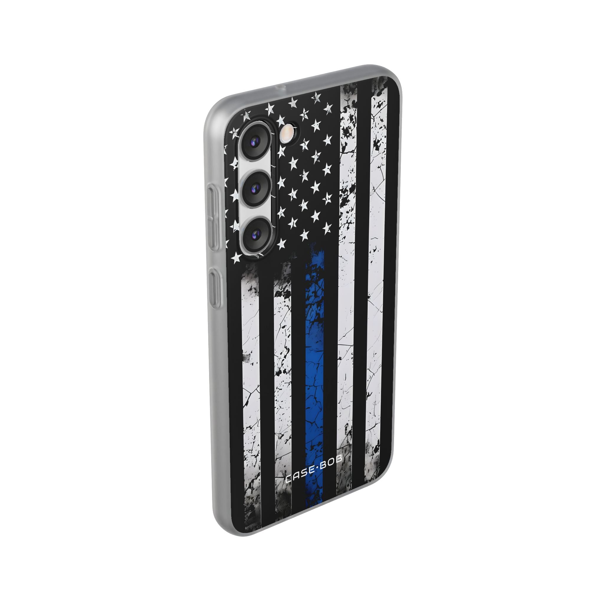 Blue Stripe Flag Samsung S23 Plus Case - Soft