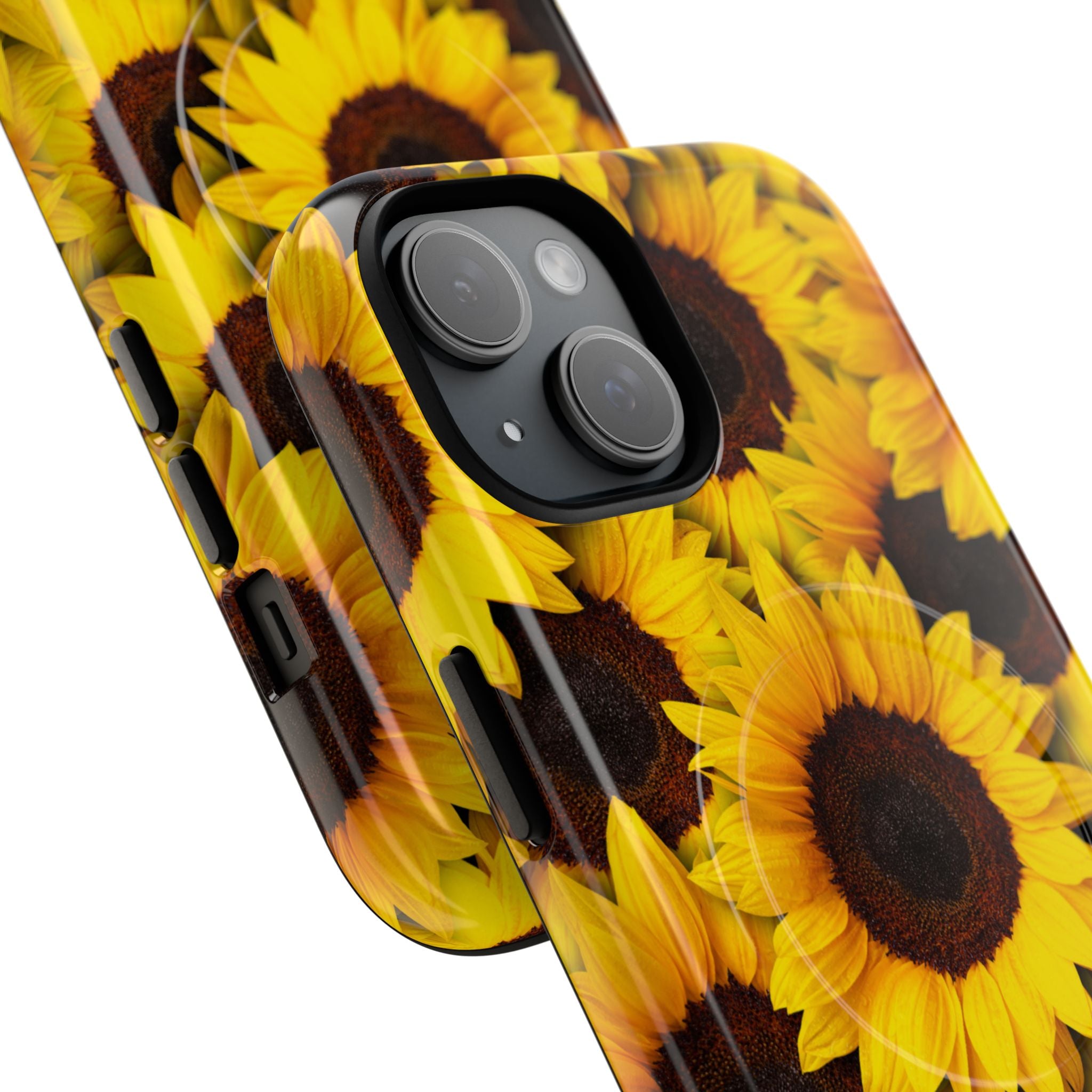 Sunflower Glow iPhone 15 Case - Tough+