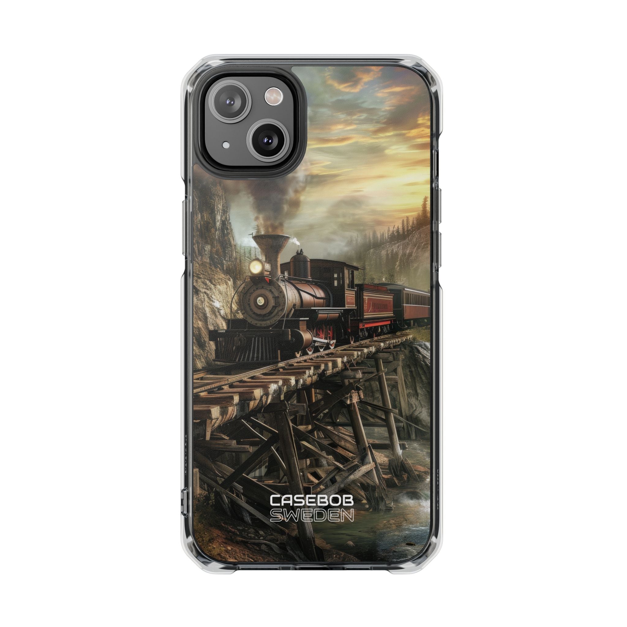 Steam Mountain Crossing iPhone 14 - Impact Clear+
