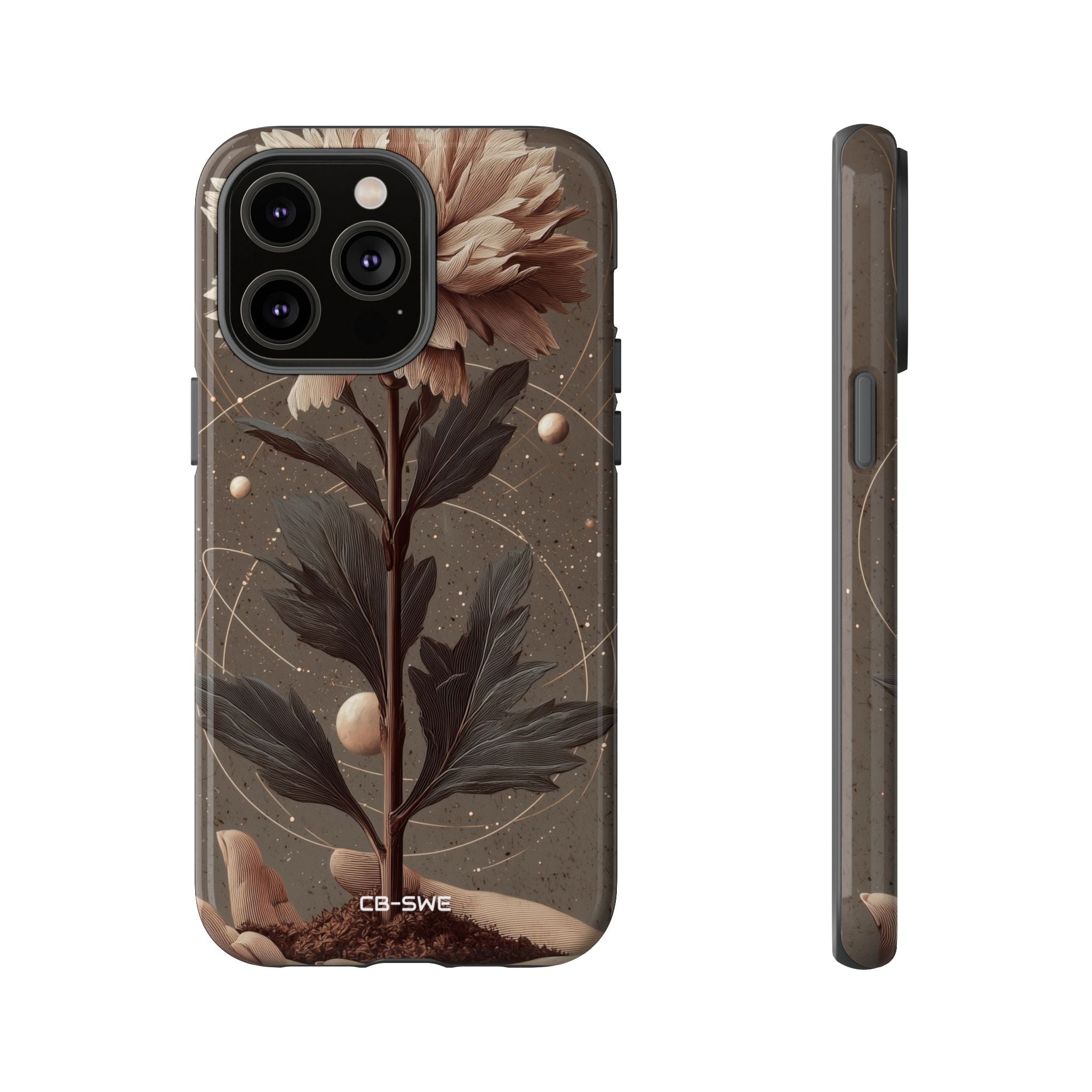 Celestial Flower Embrace - iPhone Case