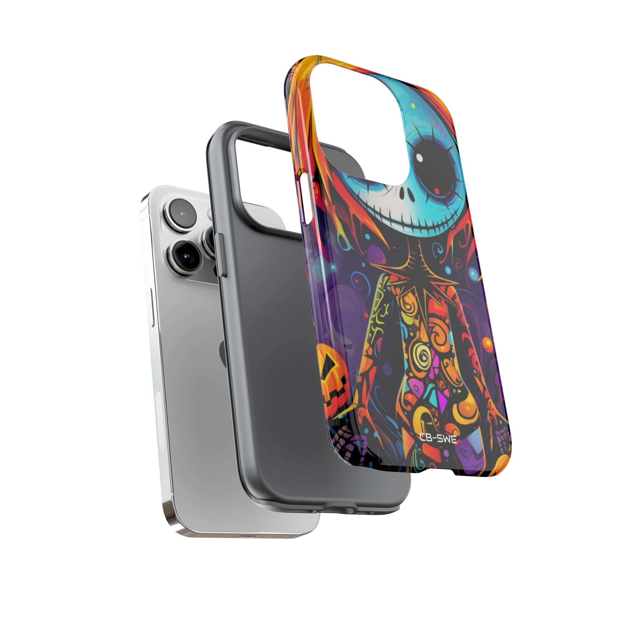 Skeletal Figure Laughs - iPhone Case