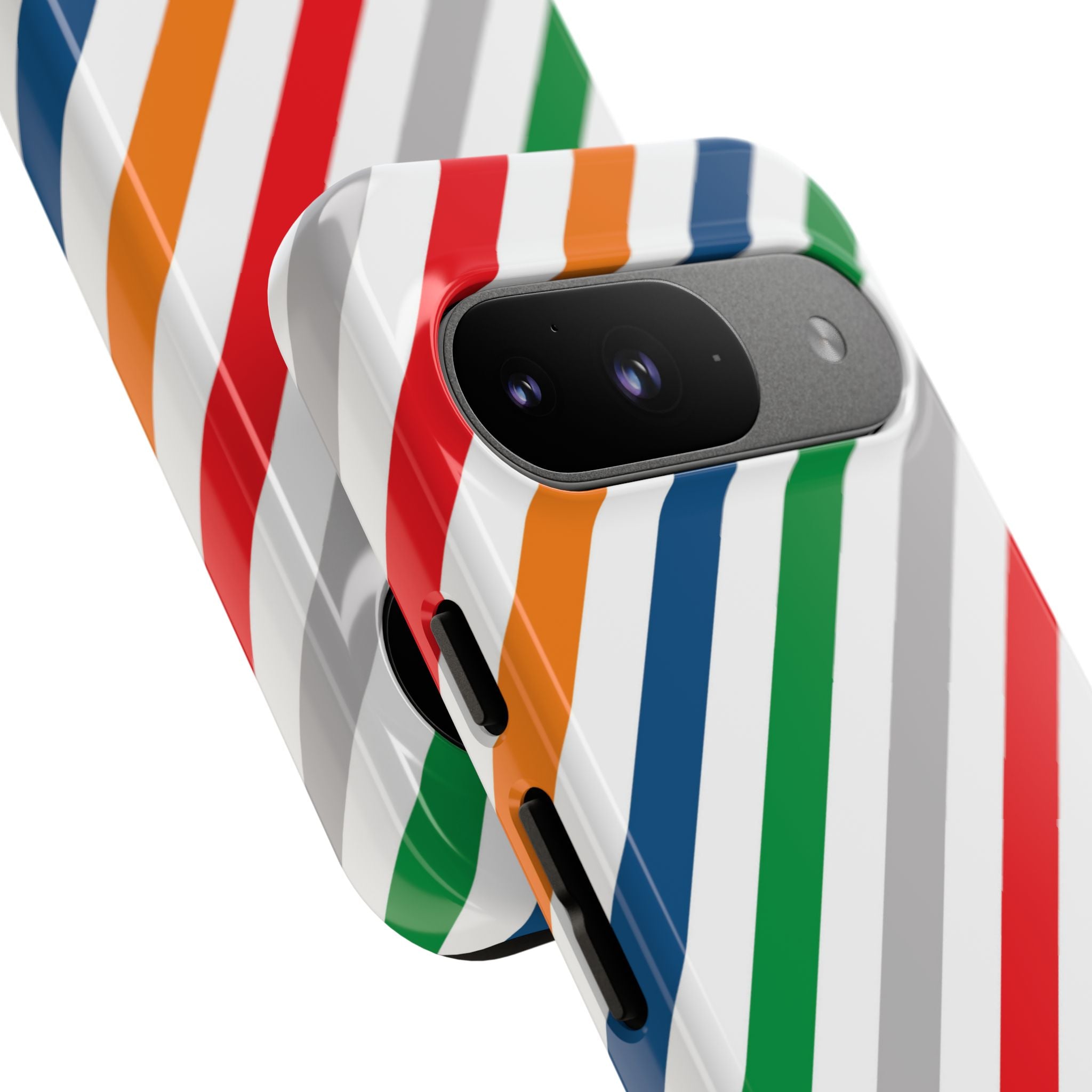 Vibrant Geometric Stripes - Google Pixel Case