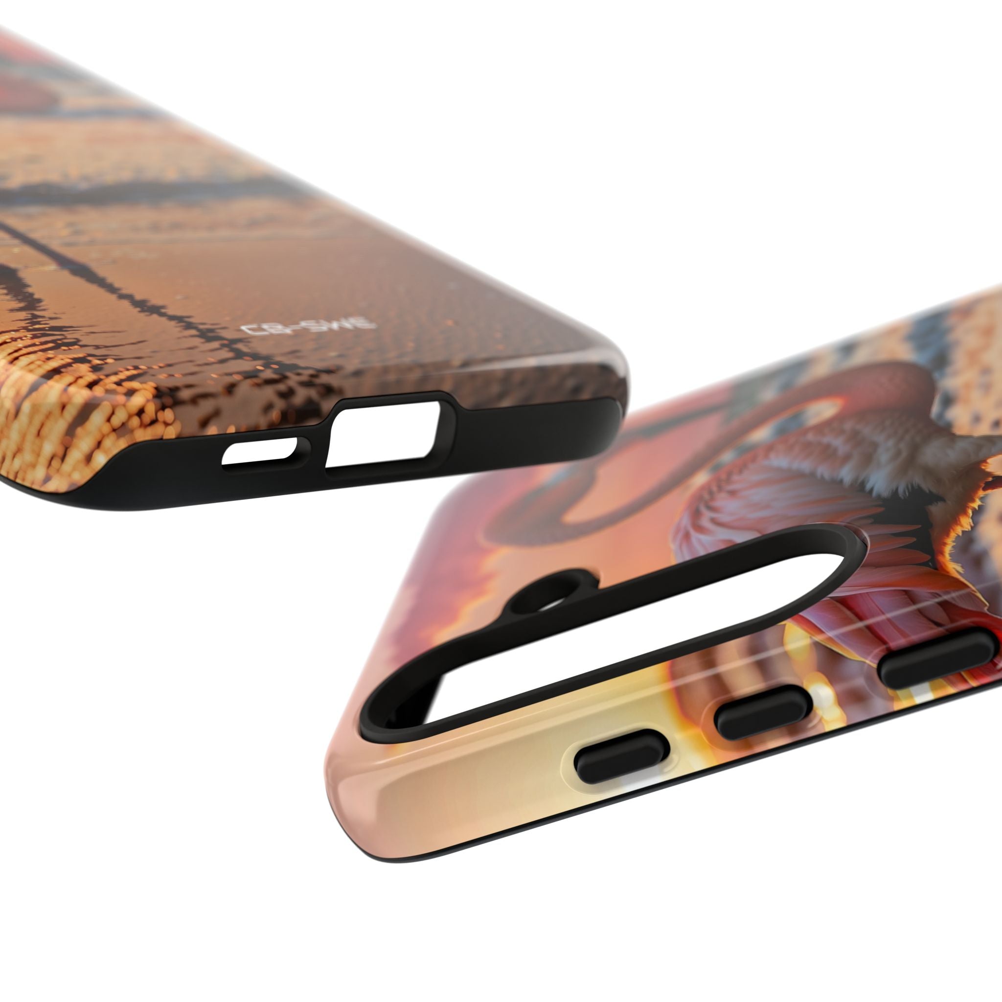 Sunset Flamingo Stand - Samsung Case