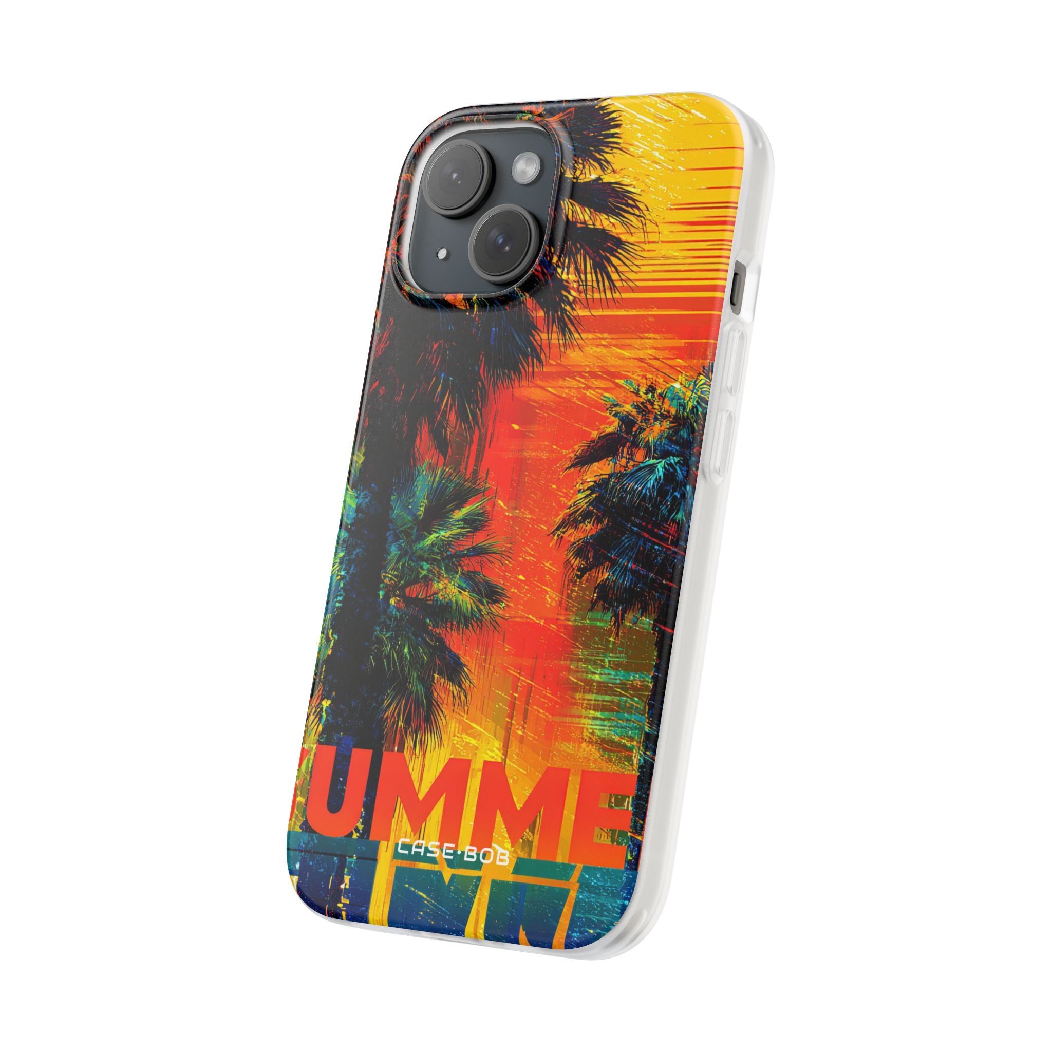 Tropical Sunburst iPhone 15 Case - Soft