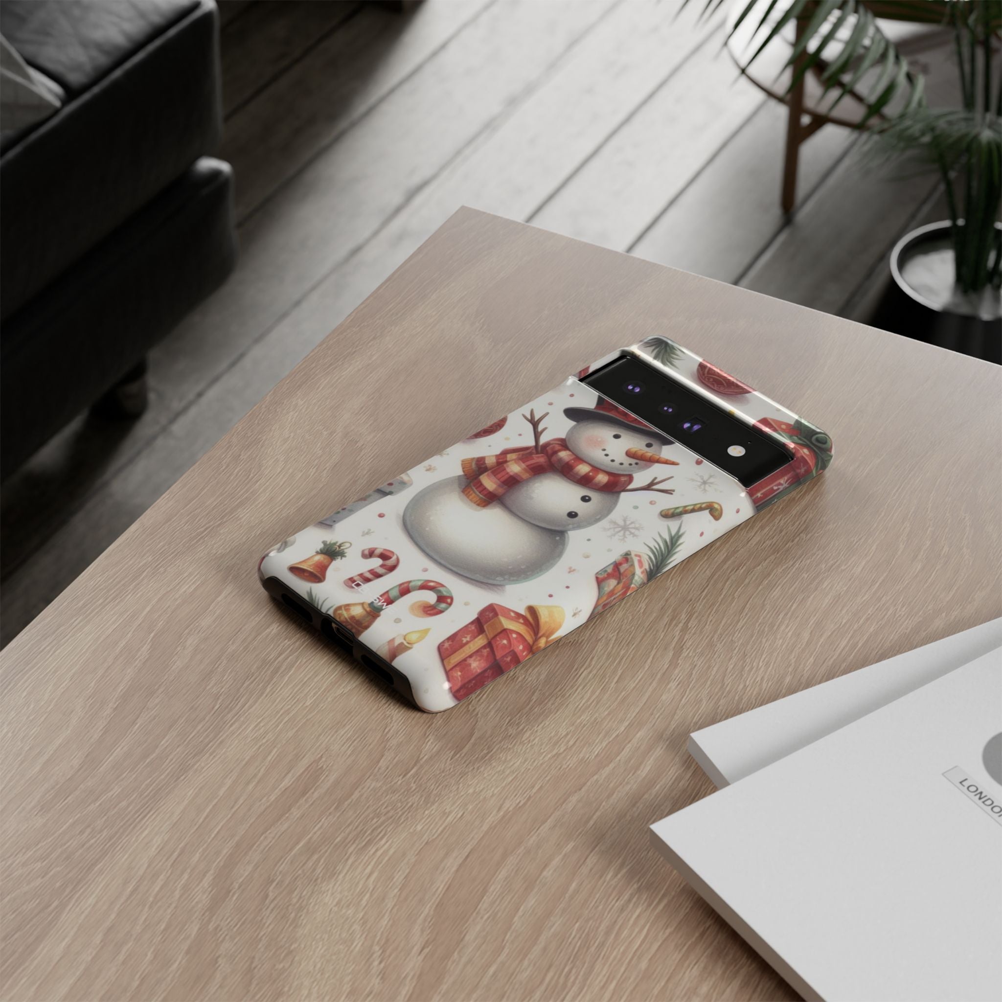 Snowman Wears Scarf - Google Pixel Case