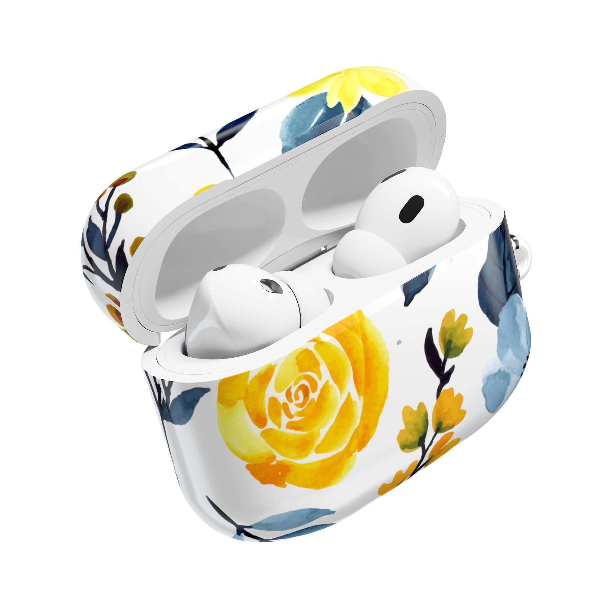 Yellow Blue Blossoms - AirPods Case