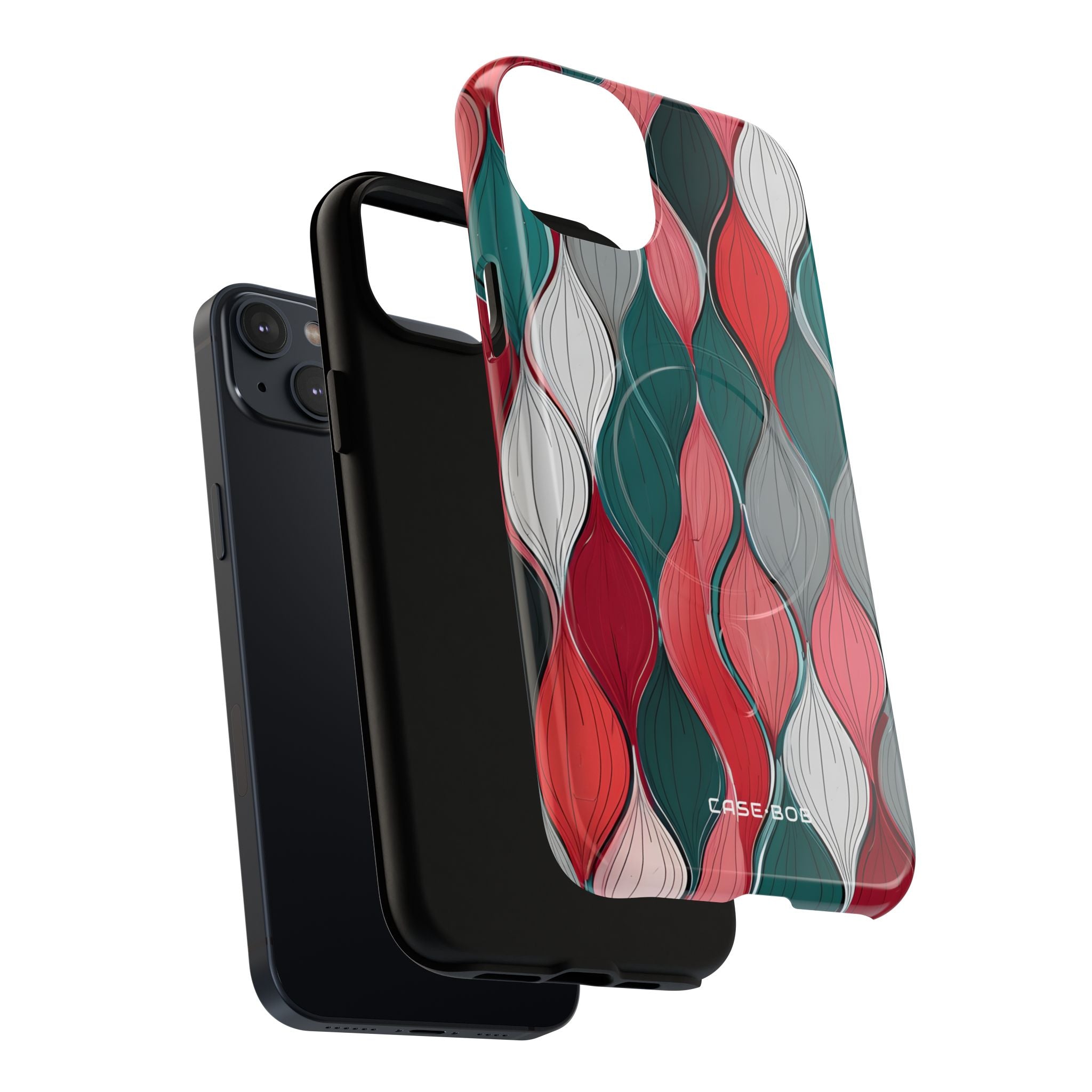 Leaf Cascade Teal iPhone 14 Plus Case - Tough+