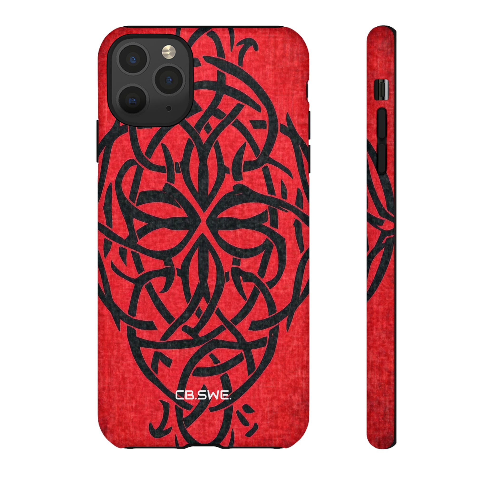 Kaunis Punane Sümmeetriline Keldi Sümbolid Gothic Standard iPhone 11 - Tough