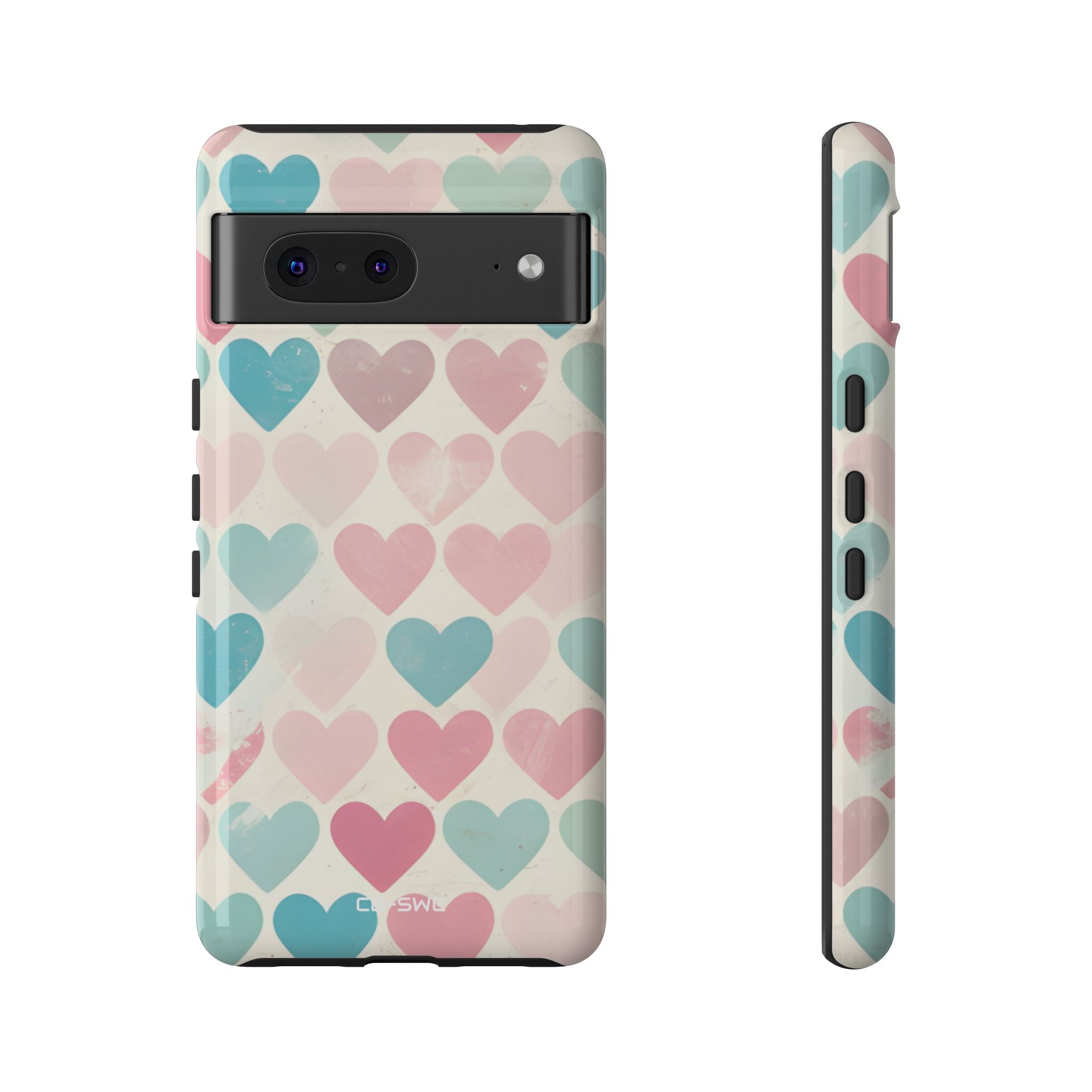 Retro Hearts Symmetry - Google Pixel Case