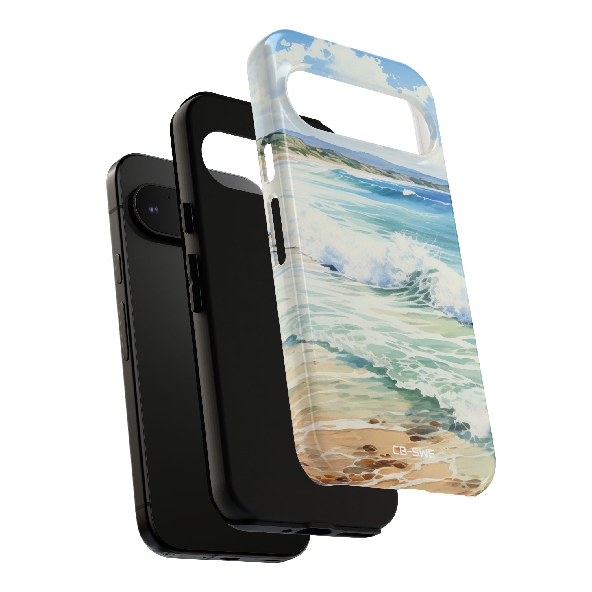 Serene Coastal Watercolors - Google Pixel Case