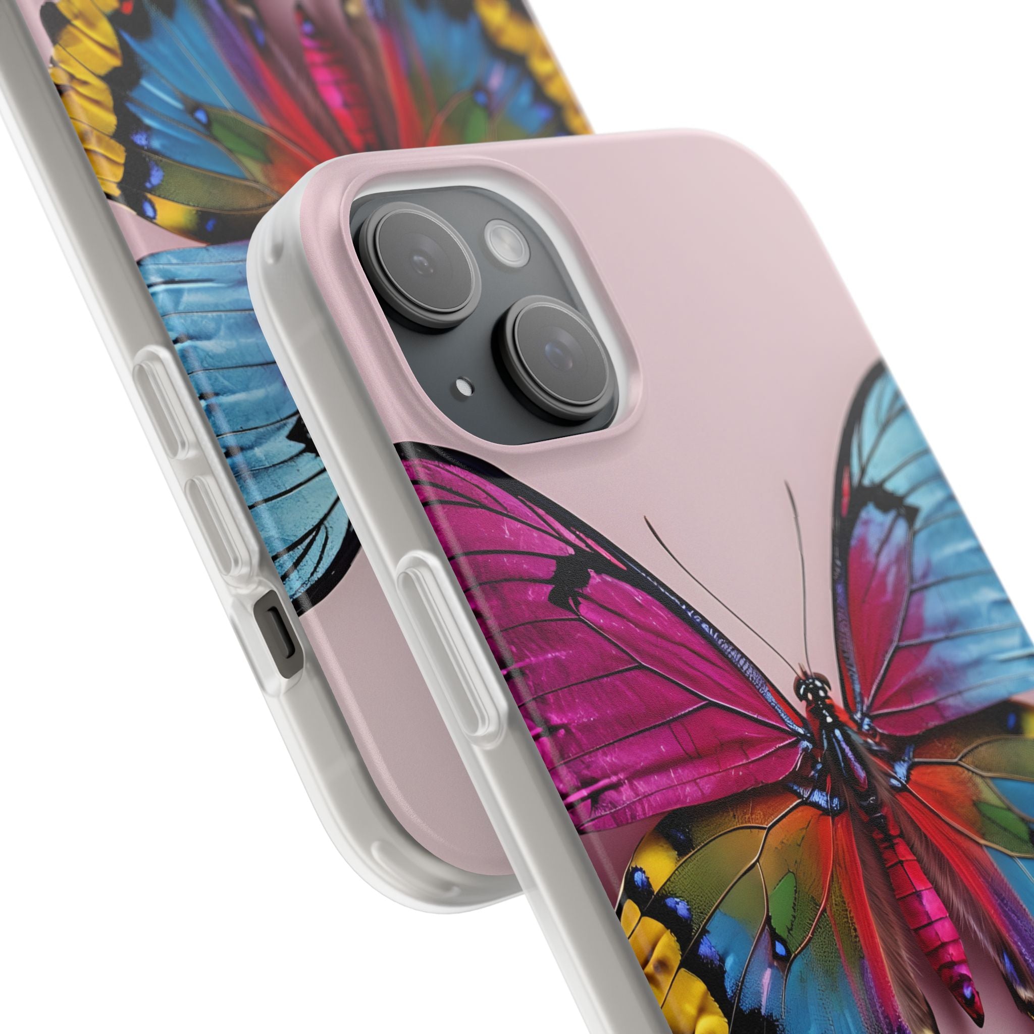 Vivid Butterfly iPhone 15 Plus Case - Soft