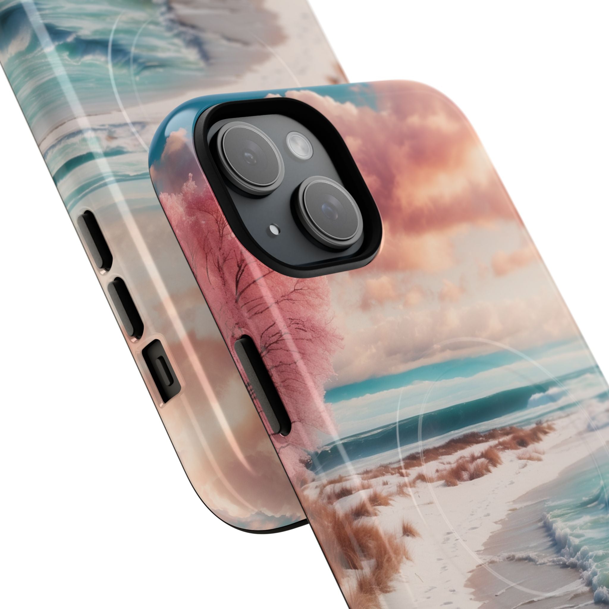 Pink Tree Breeze iPhone 15 Plus Case - Tough+