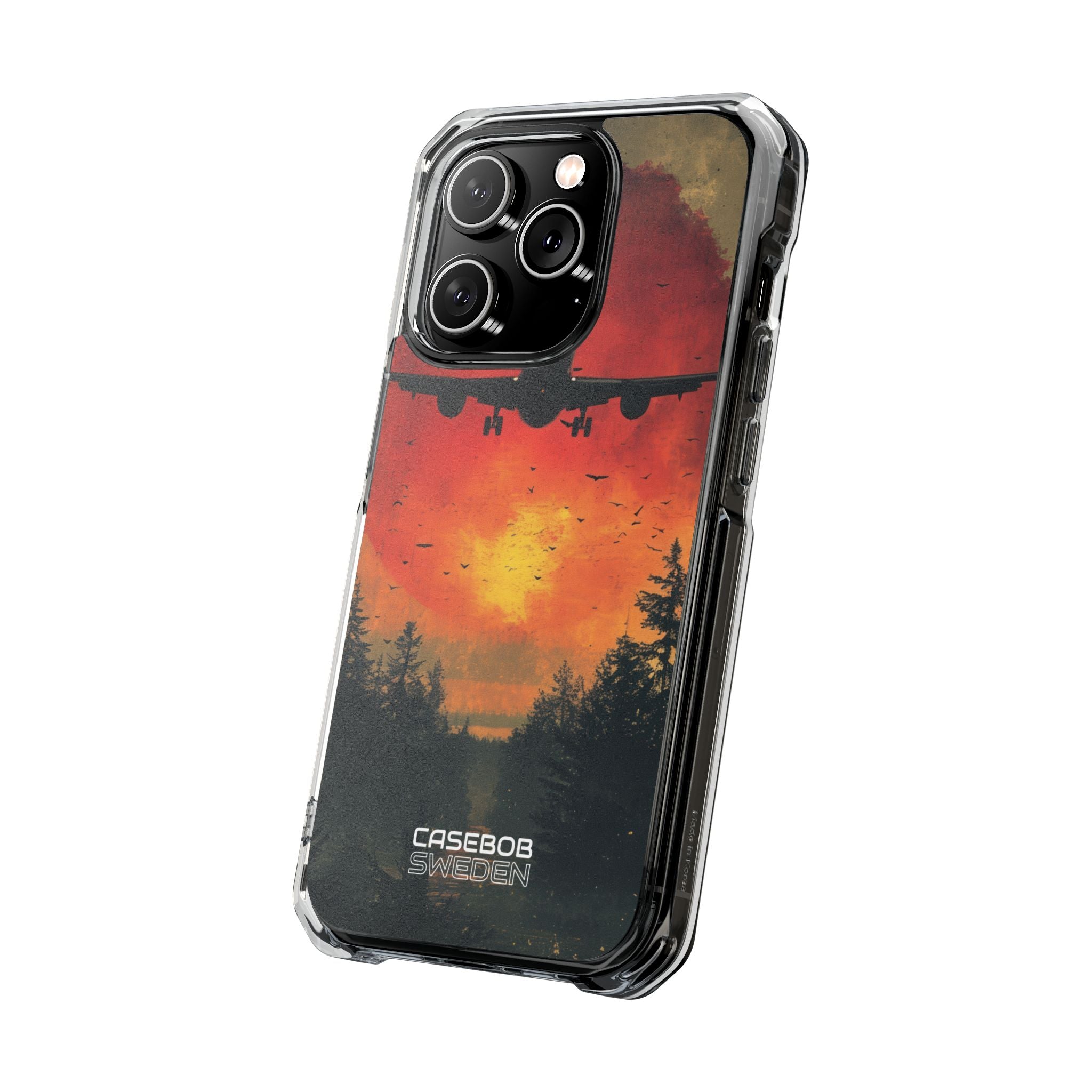Crimson Sky Flight iPhone 14 - Impact Clear+