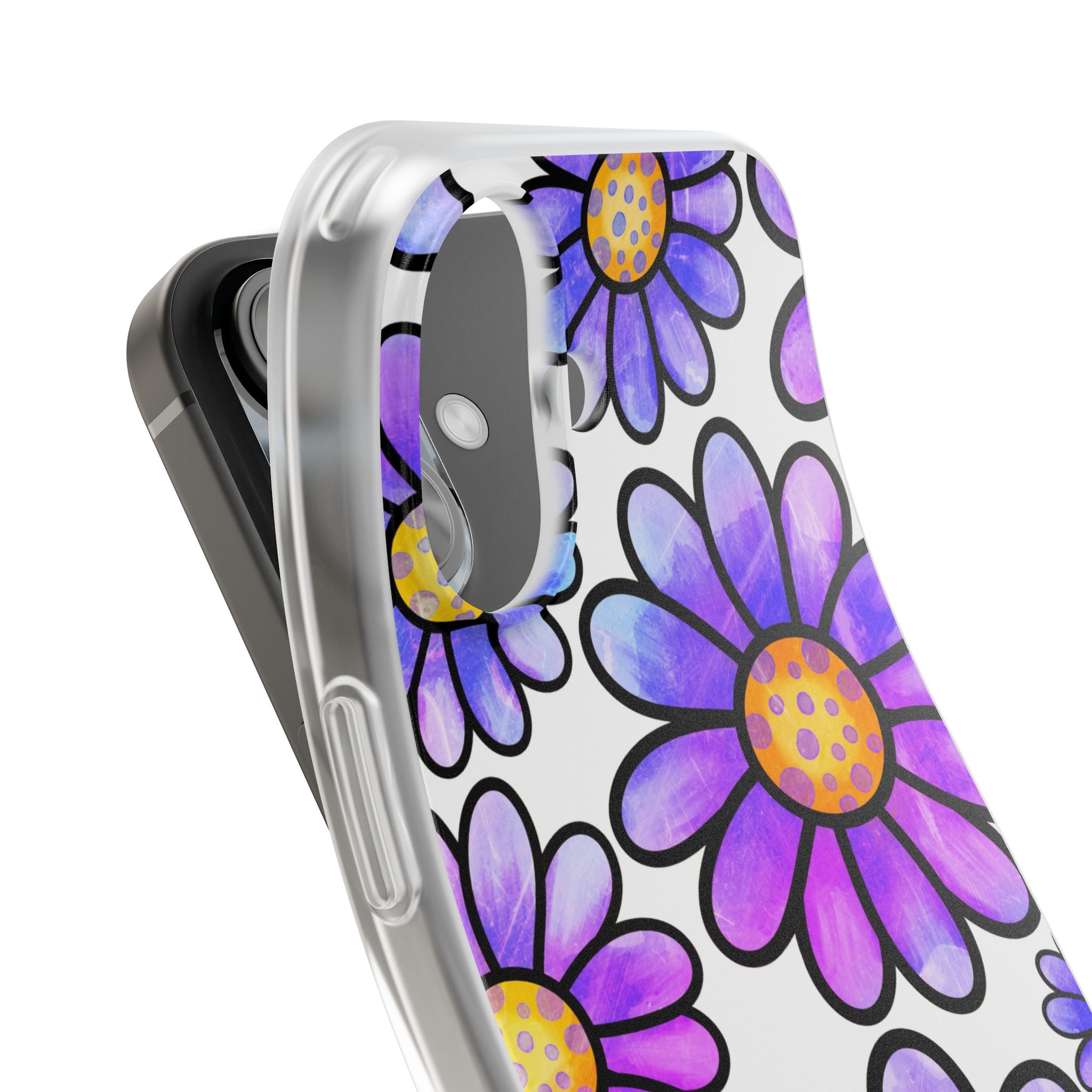 Polka Dot Blooms iPhone 16 Case - Soft