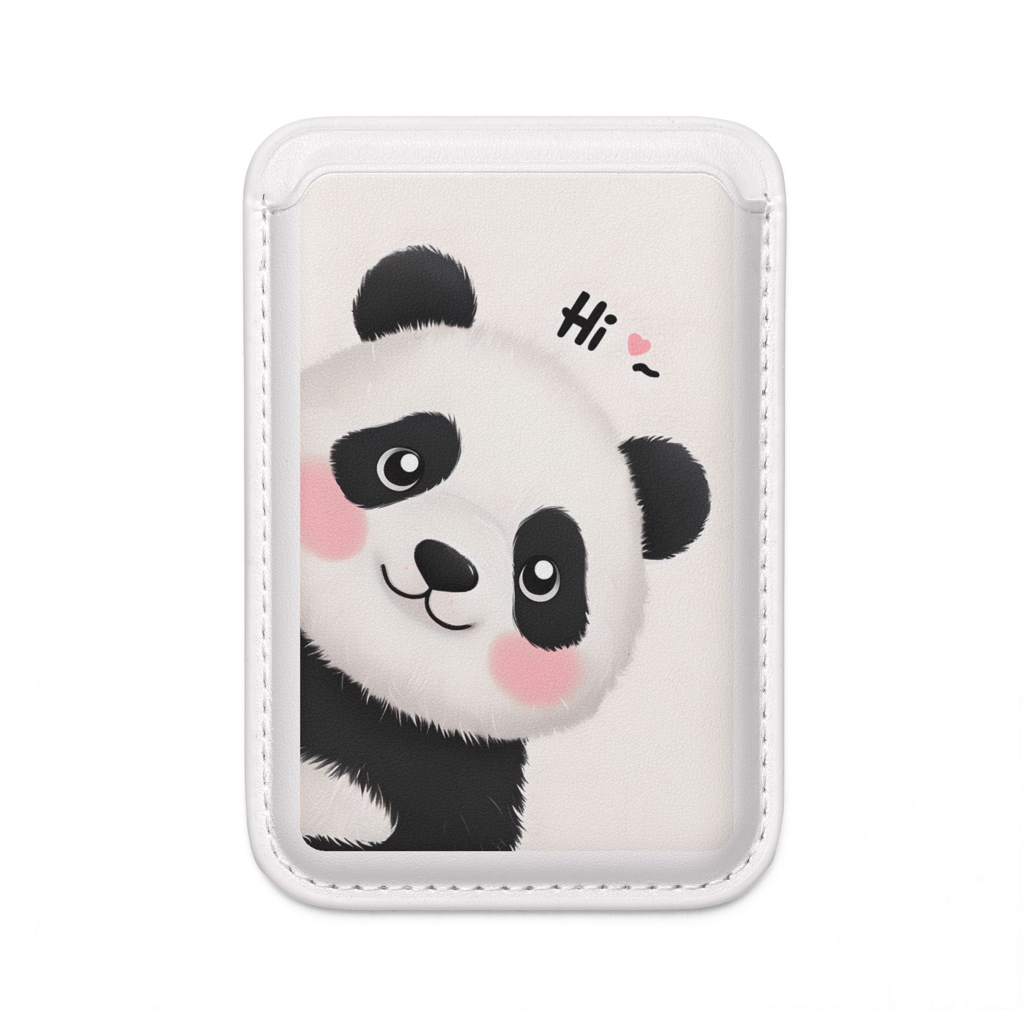 Kurkkiva Panda Posliini Lompakko – MagSafe Valmis