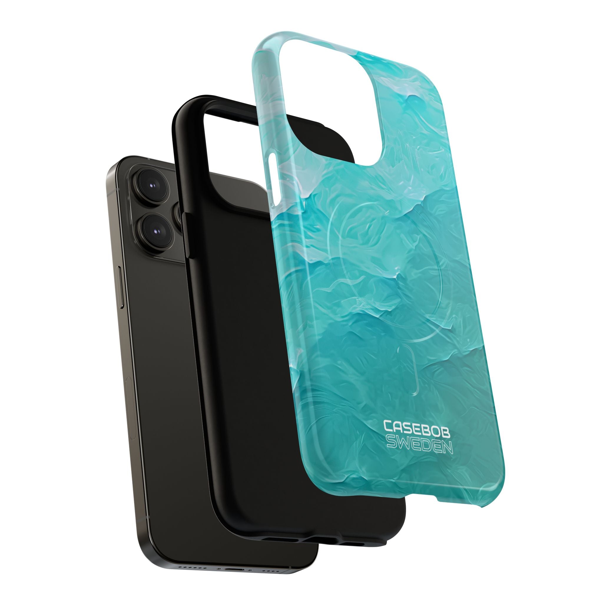 Soothing Aqua Currents iPhone 14 - Tough+