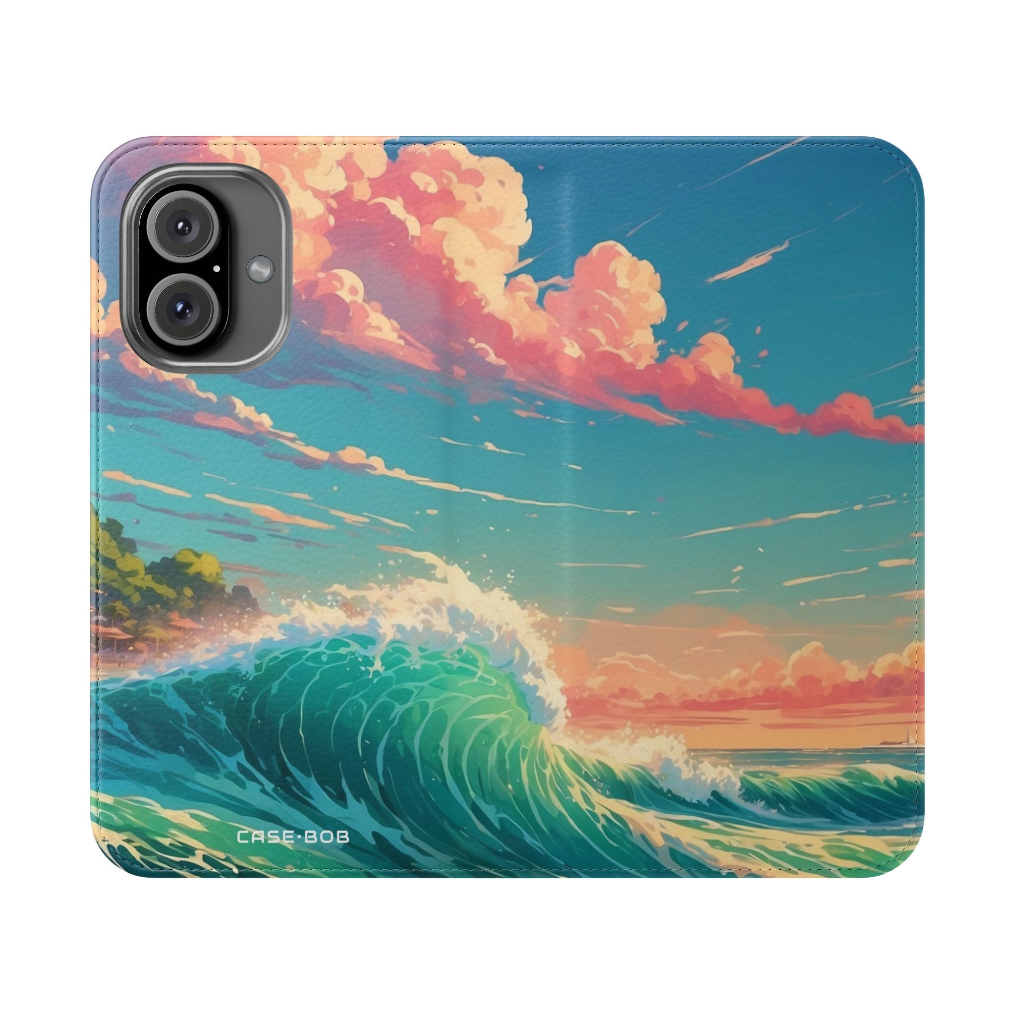 Sunset Wave - iPhone 16 Case - Wallet