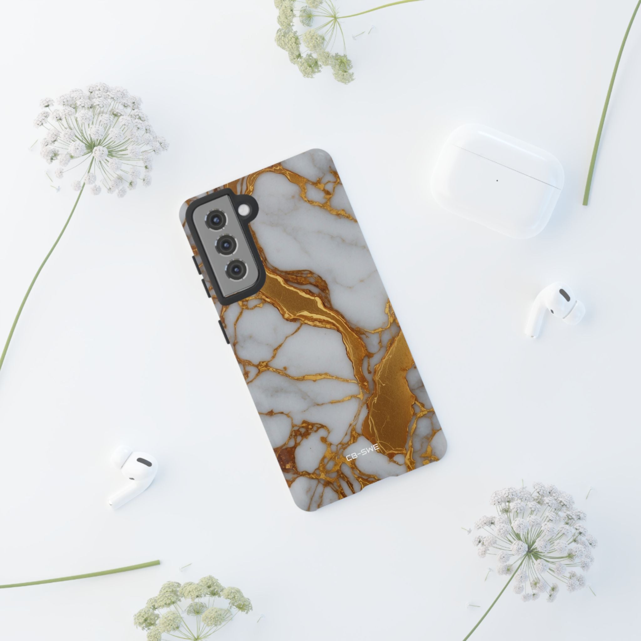 Golden Veins Flow - Samsung Case
