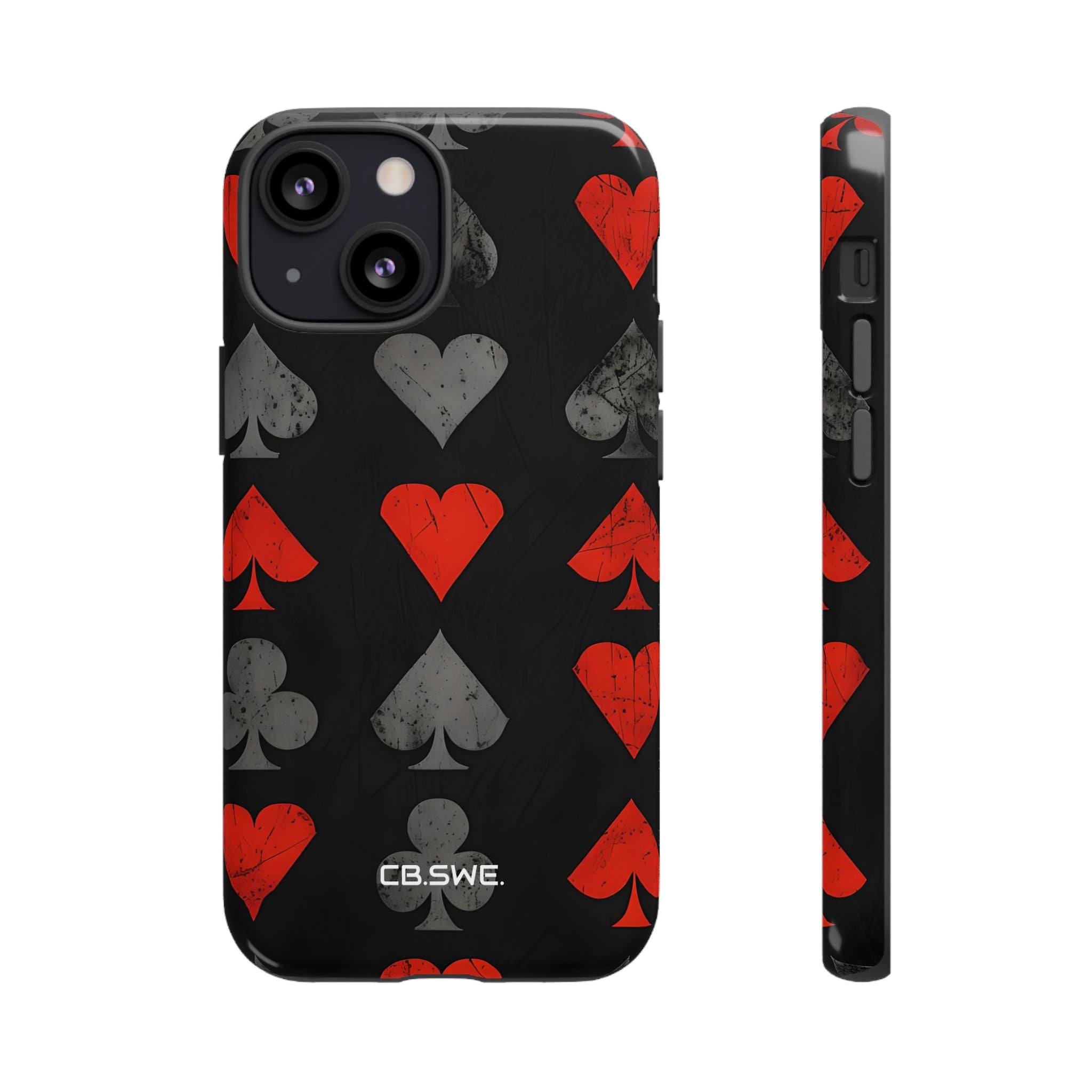 Playing Card Suits Gothic Flair iPhone 13 - Tough