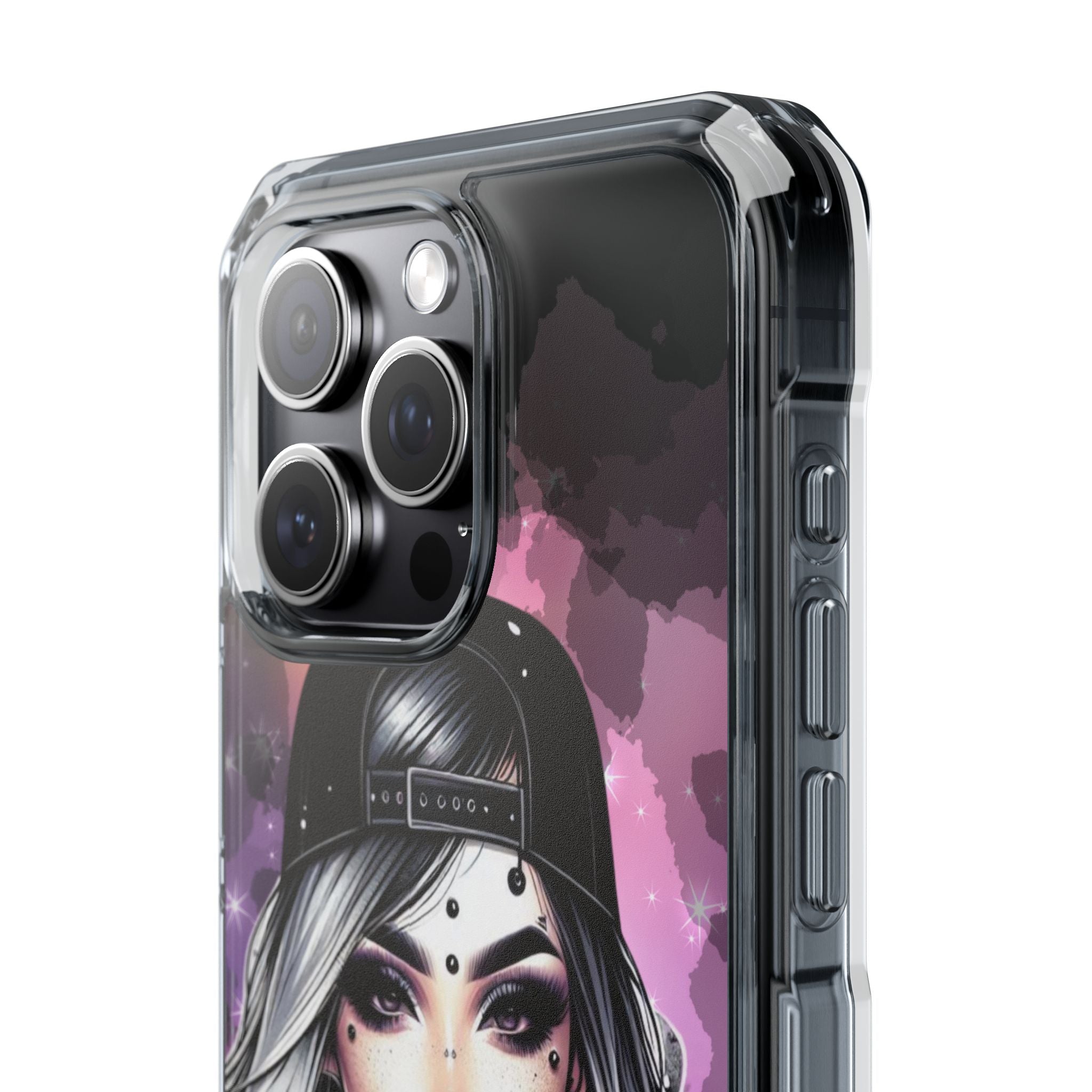 Silver Sip Nebula iPhone 15 Pro Max Case - Impact