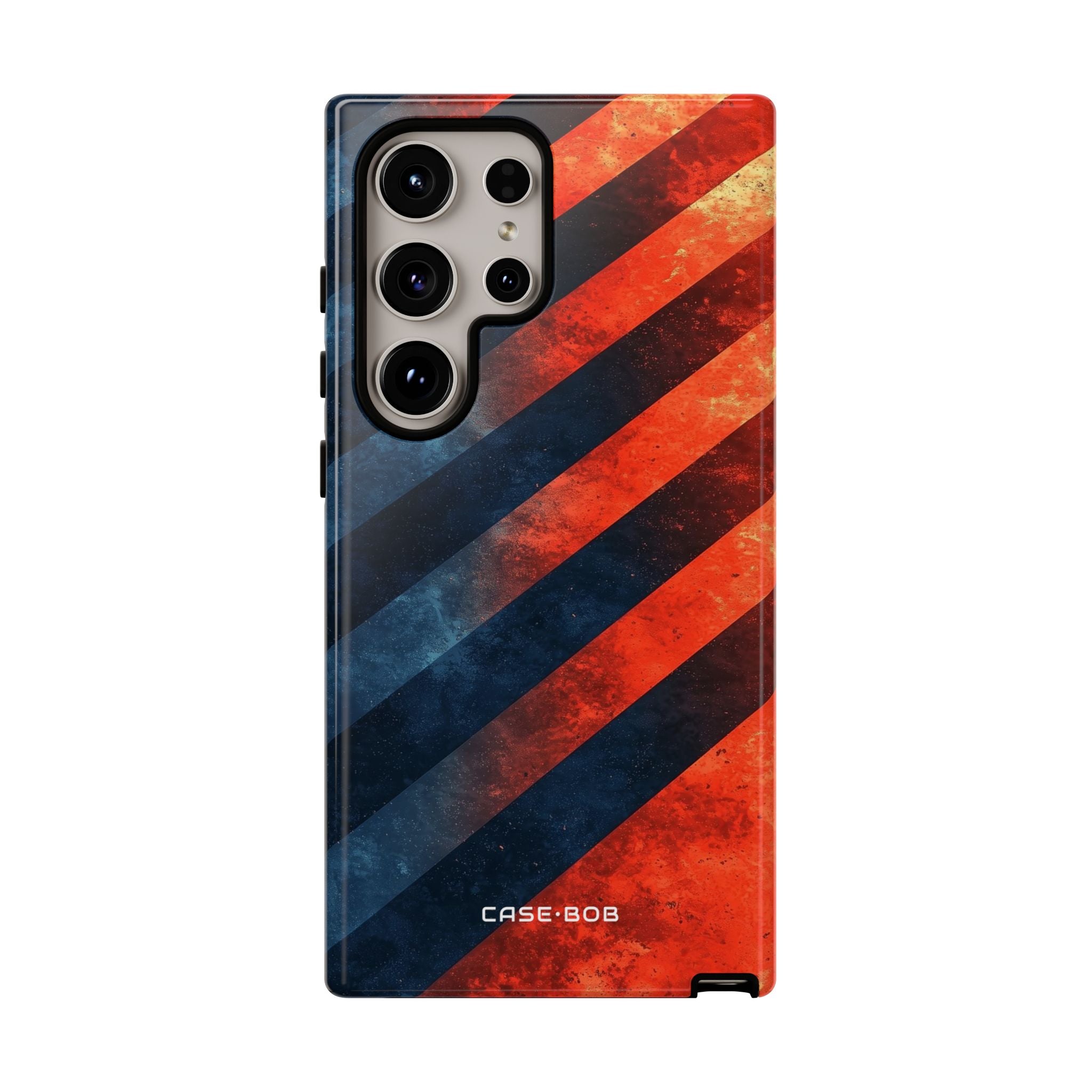 Diagonal Stripes Blaze Samsung S24 Ultra Case - Tough